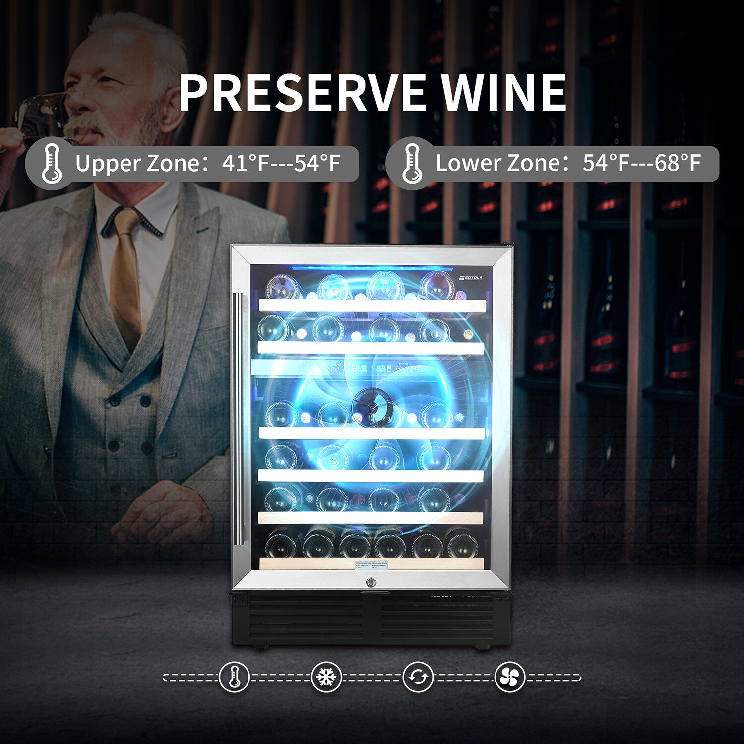SINOFURN SYA960003BK Wine-Chillers - View #7