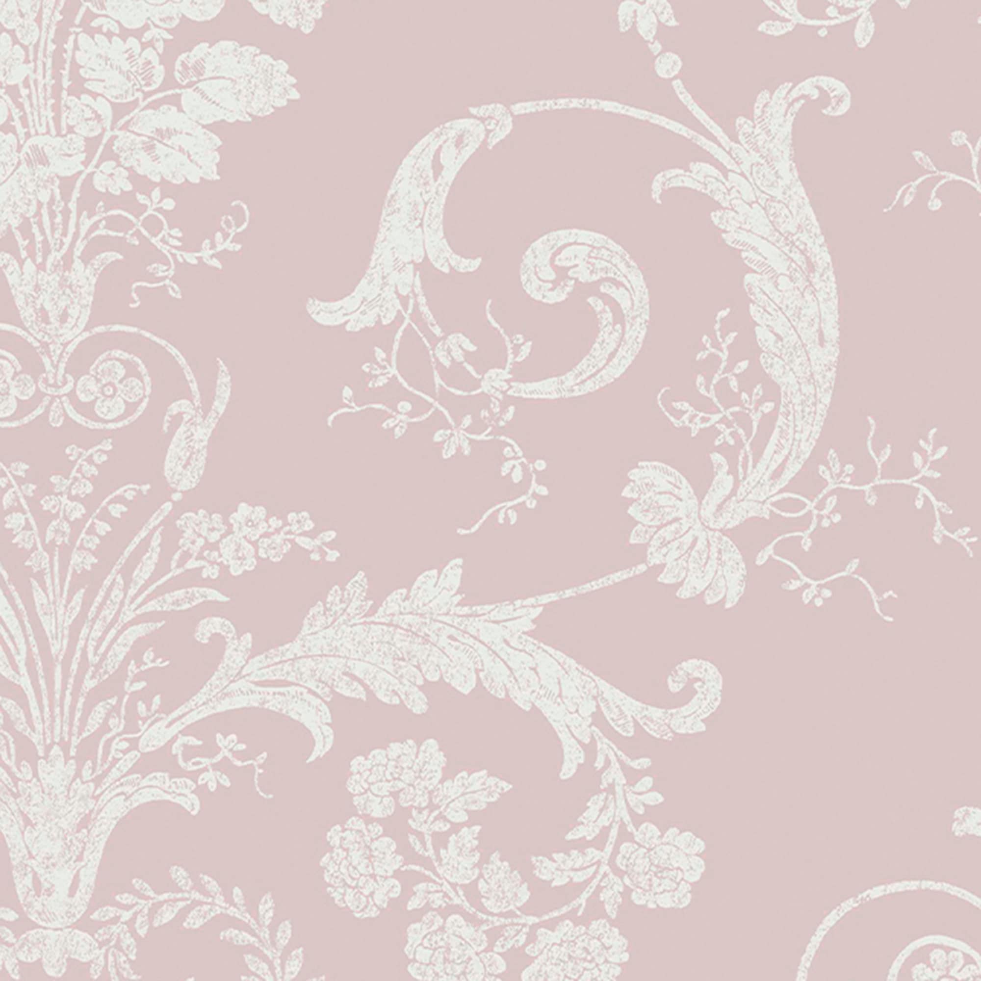 Interior Renovation Advice  Ideal Home  Pink and silver wallpaper Damask  wallpaper Pink damask wallpaper