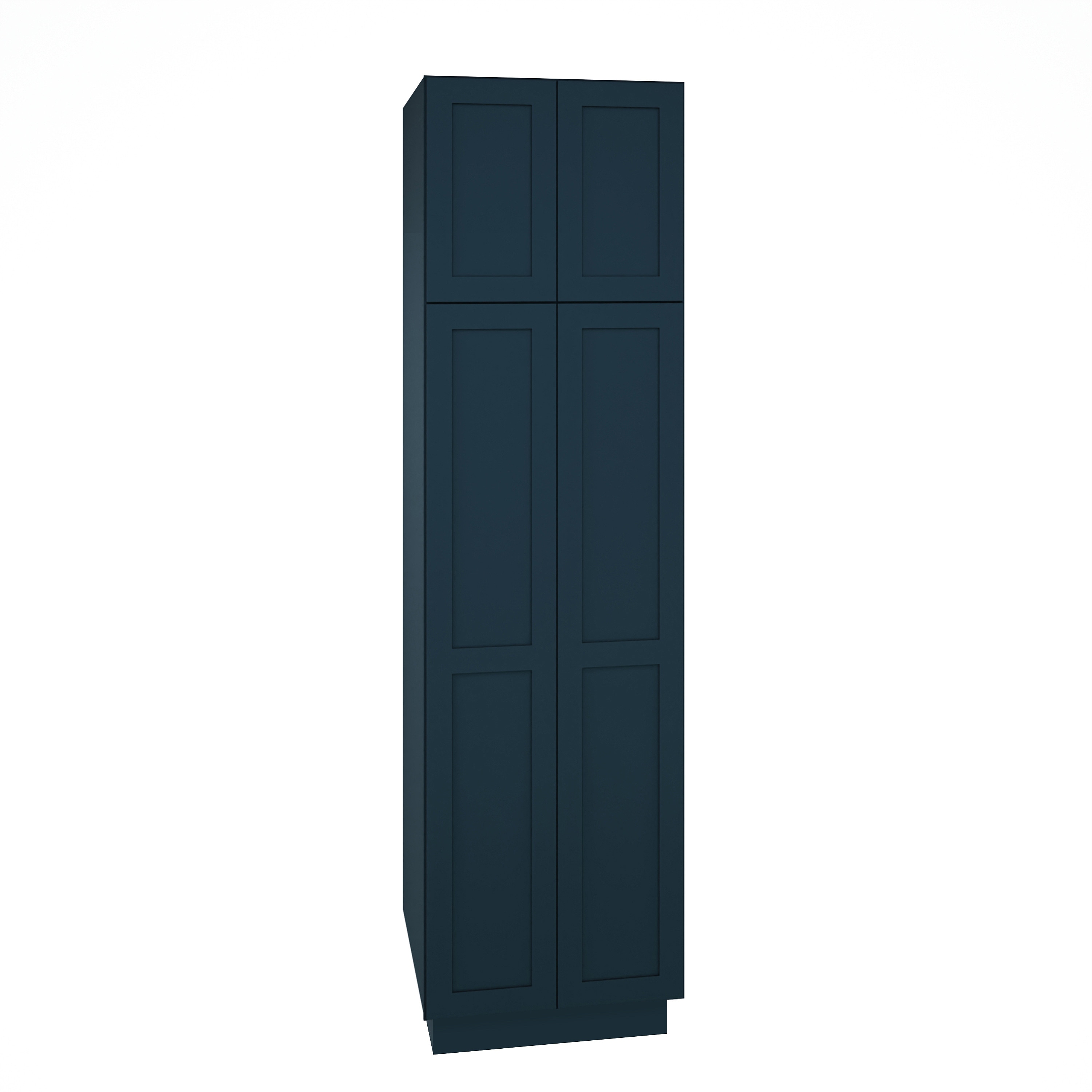 Diamond Express 330 U249324 Jamestown 24-in W x 93-in H x 24-in D Regatta Blue Pantry Fully assembled Plywood Cabinet (Recessed Panel Shaker)