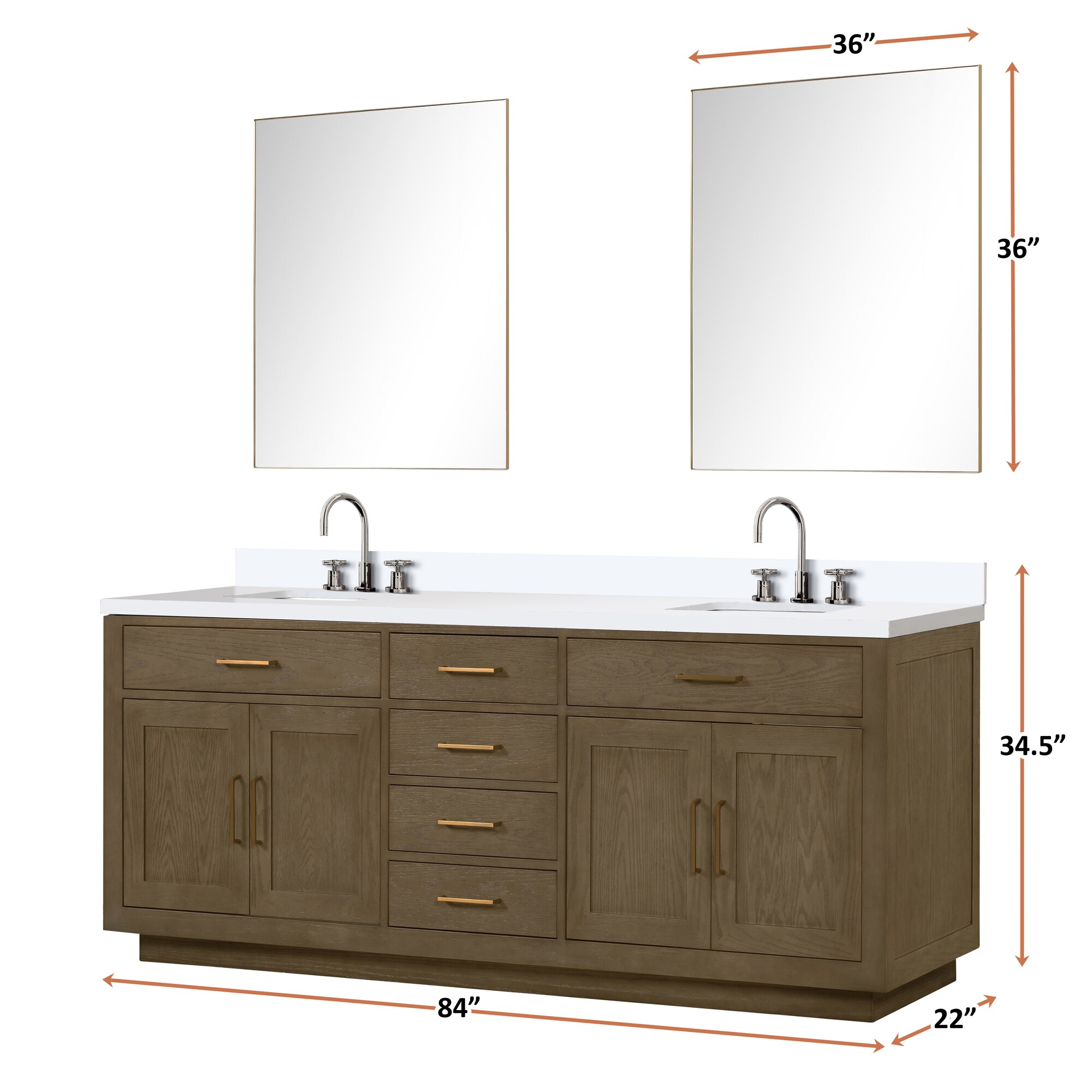 Lexora LVGI84DR211 Bath-Vanity-Combo - View #5