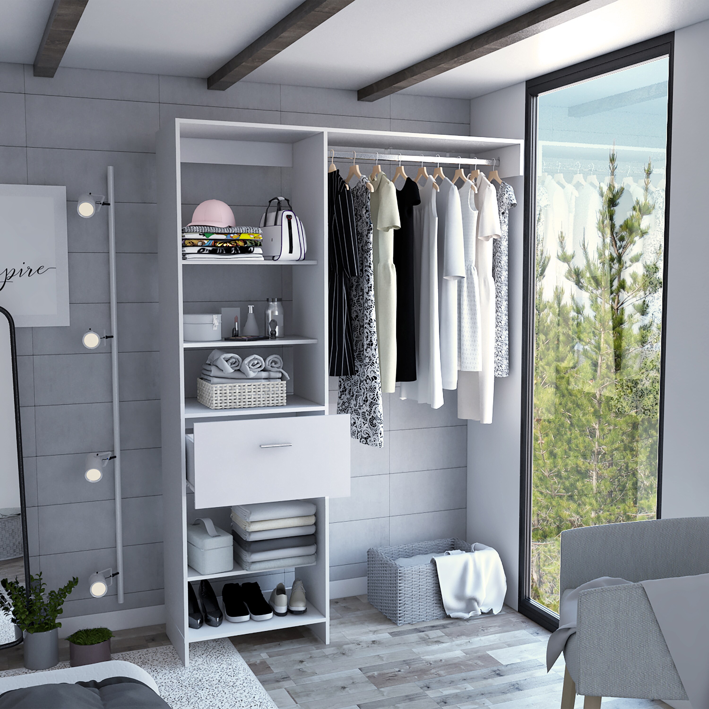 Wooakway FXLS0609-606A777 Wood-Closet-Kits - View #3