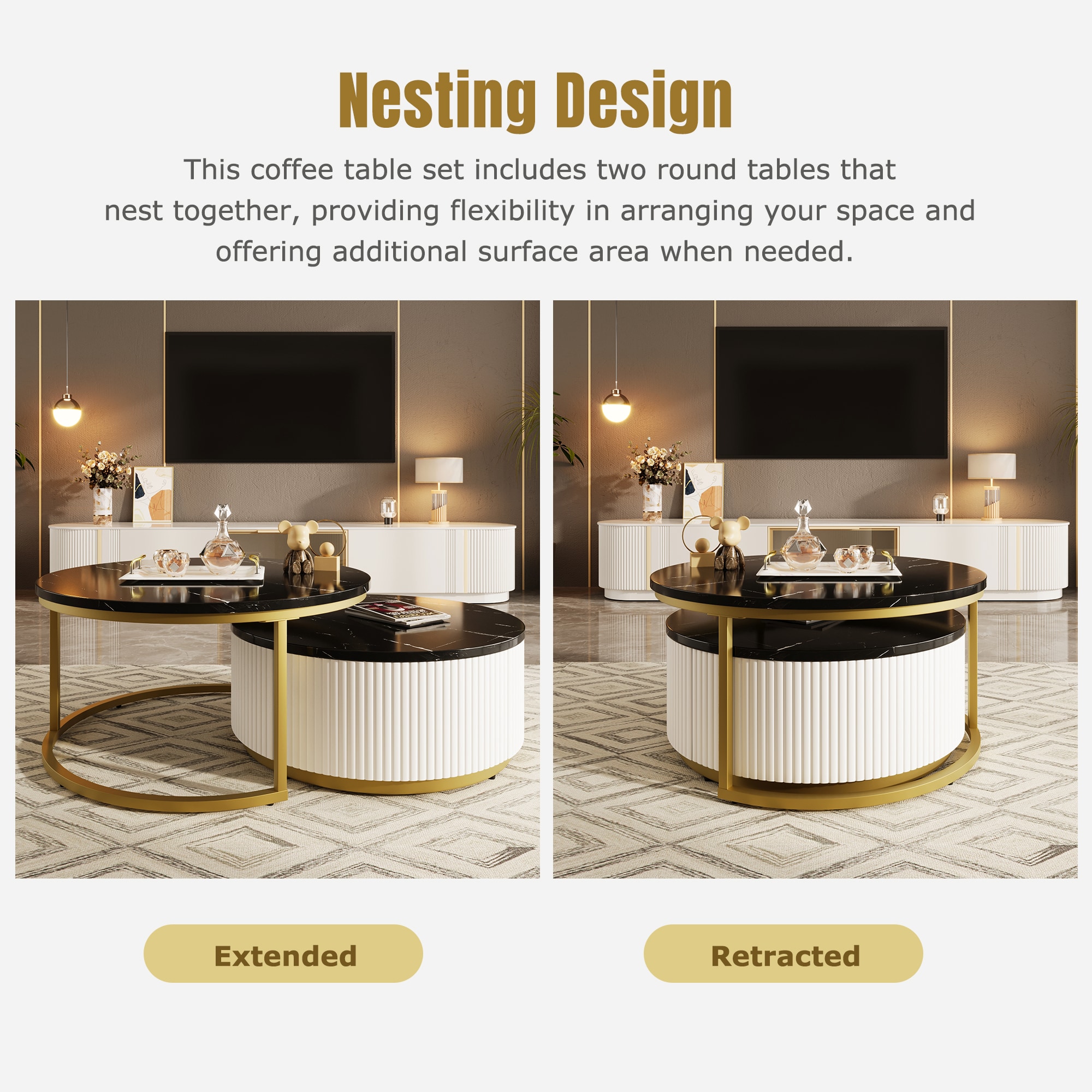 ModernLuxe L3P-N735P254992B Coffee-Tables - View #6