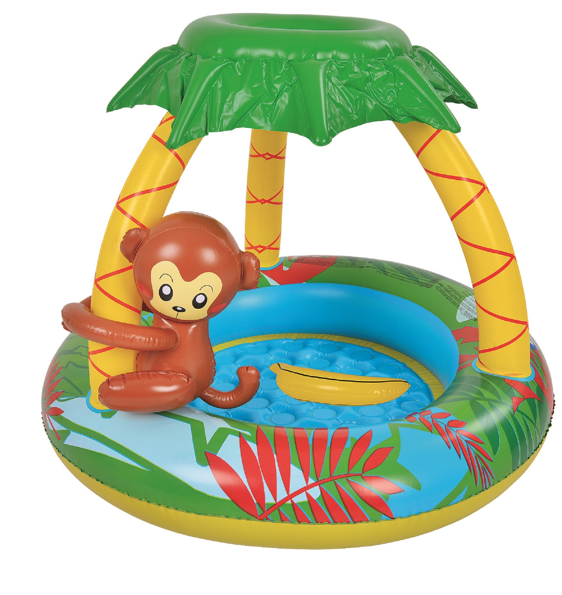 Pool Central 40-in L x 40-in W Yellow Round Kiddie Pool #34256412