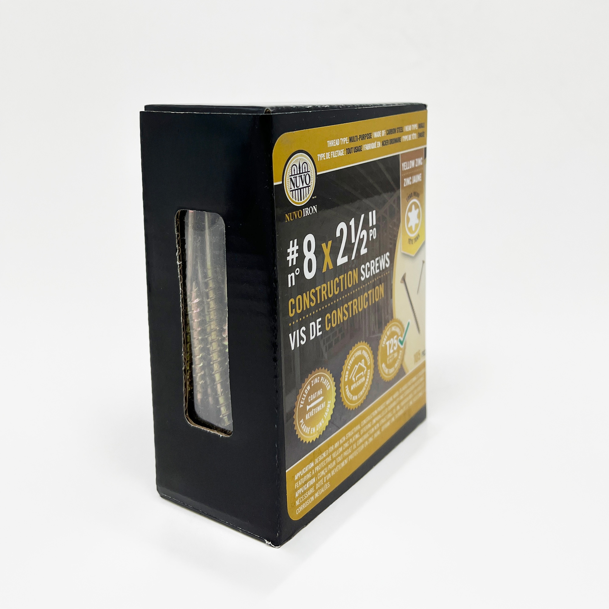 Nuvo Iron 8212GPYB Wood-Screws - View #3