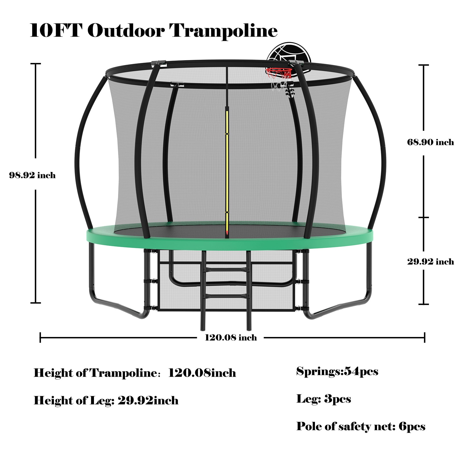 Kahomvis MERS-QPH2-156 trampolines - View #9