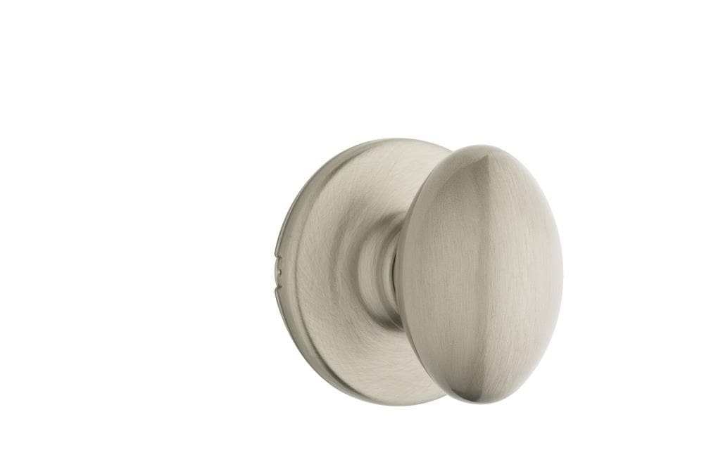 Kwikset 966AO-15.UNIV Satin Nickel Single-Cylinder Deadbolt Entry door interior handle with Knob