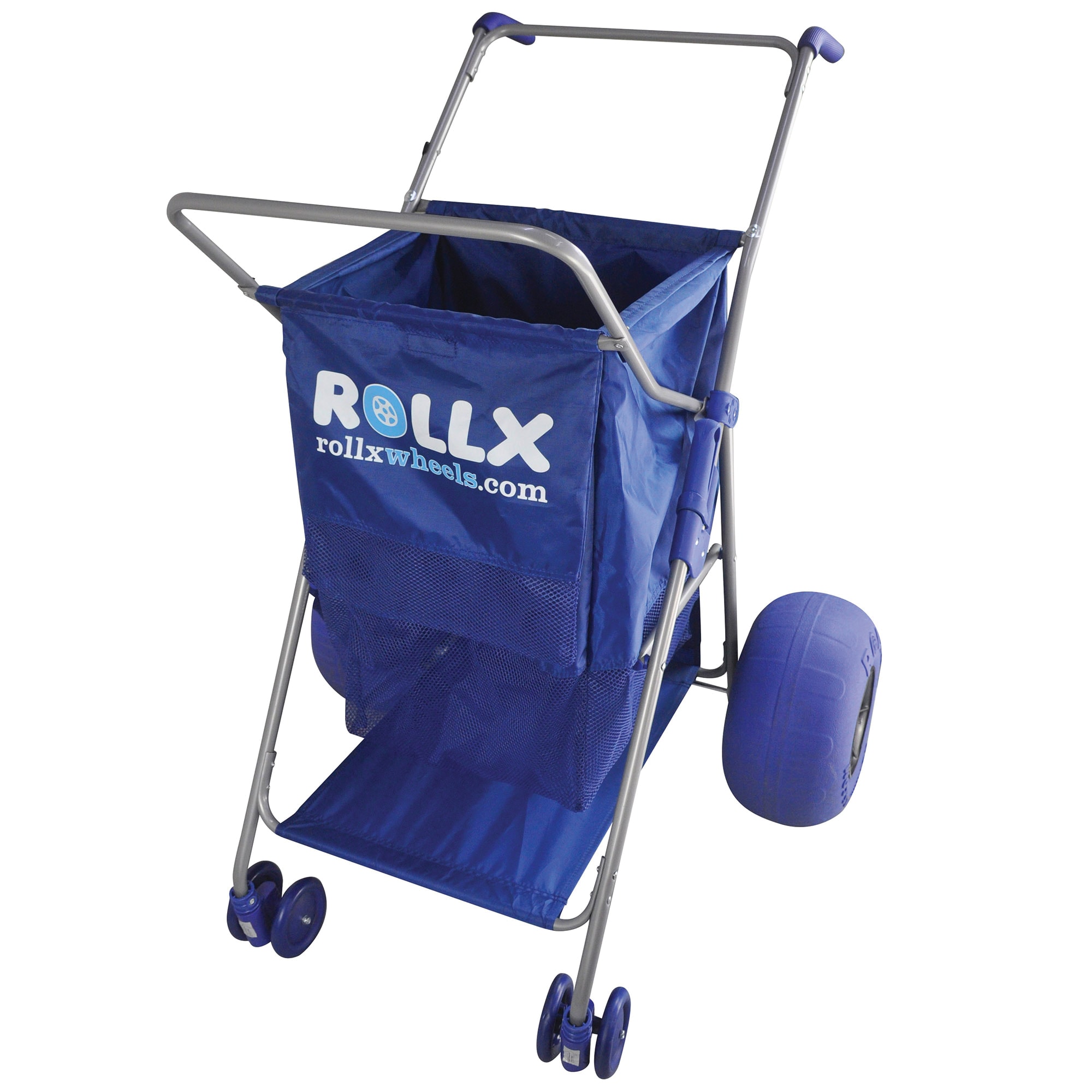 Rollx NWHRX11107 Big Balloon Wheel Nylon Folding Yard Cart