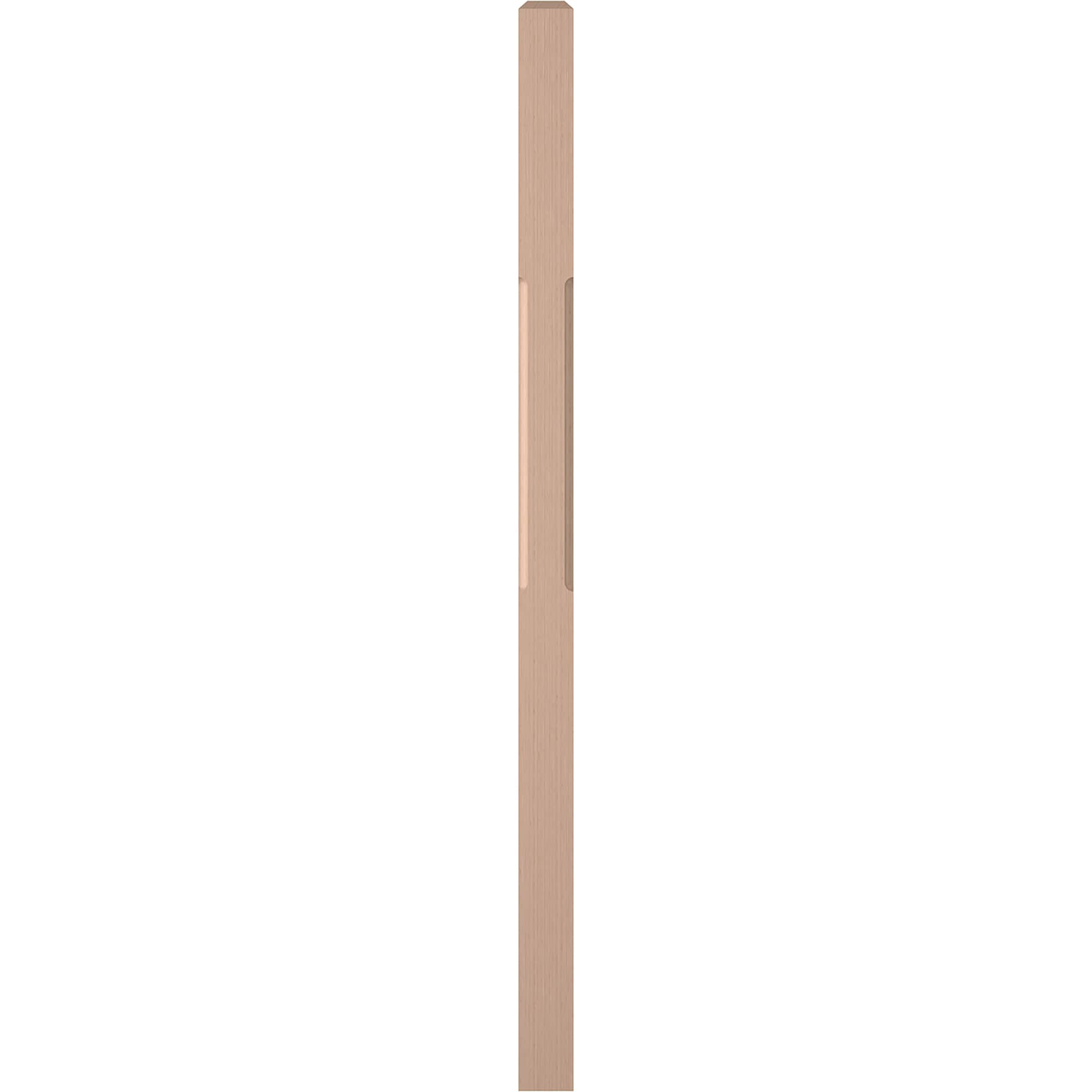 L.J. Smith Stair Systems LJC-4111-M Crisp 3-in x 58-in Unfinished Maple Intermediate Stair Newel Post