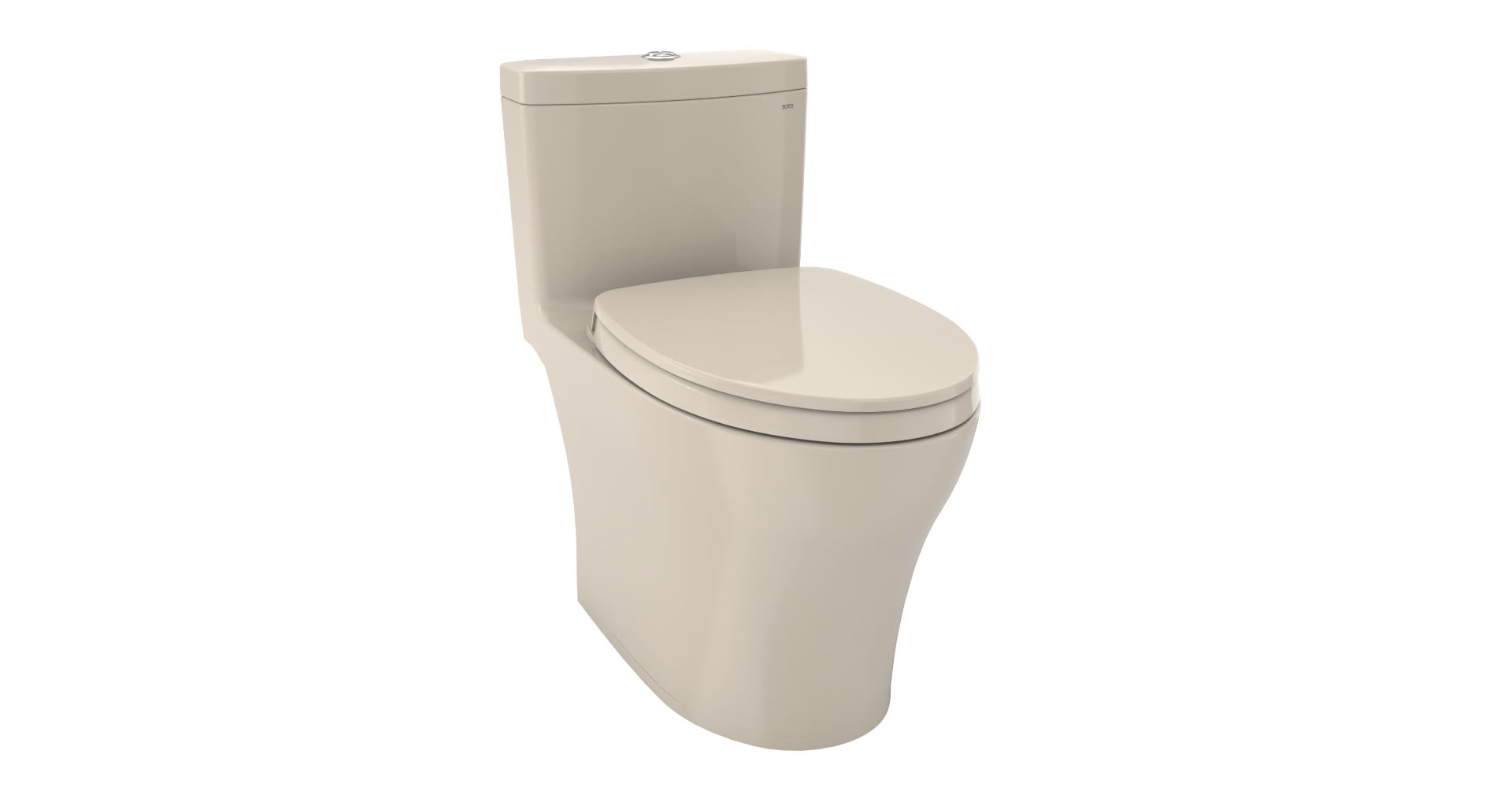 TOTO MS646124CEMFGN-03 Aquia IV Bone Dual Flush Elongated Standard height 1-piece Toilet 12-in Rough-In WaterSense 1.28 GPF