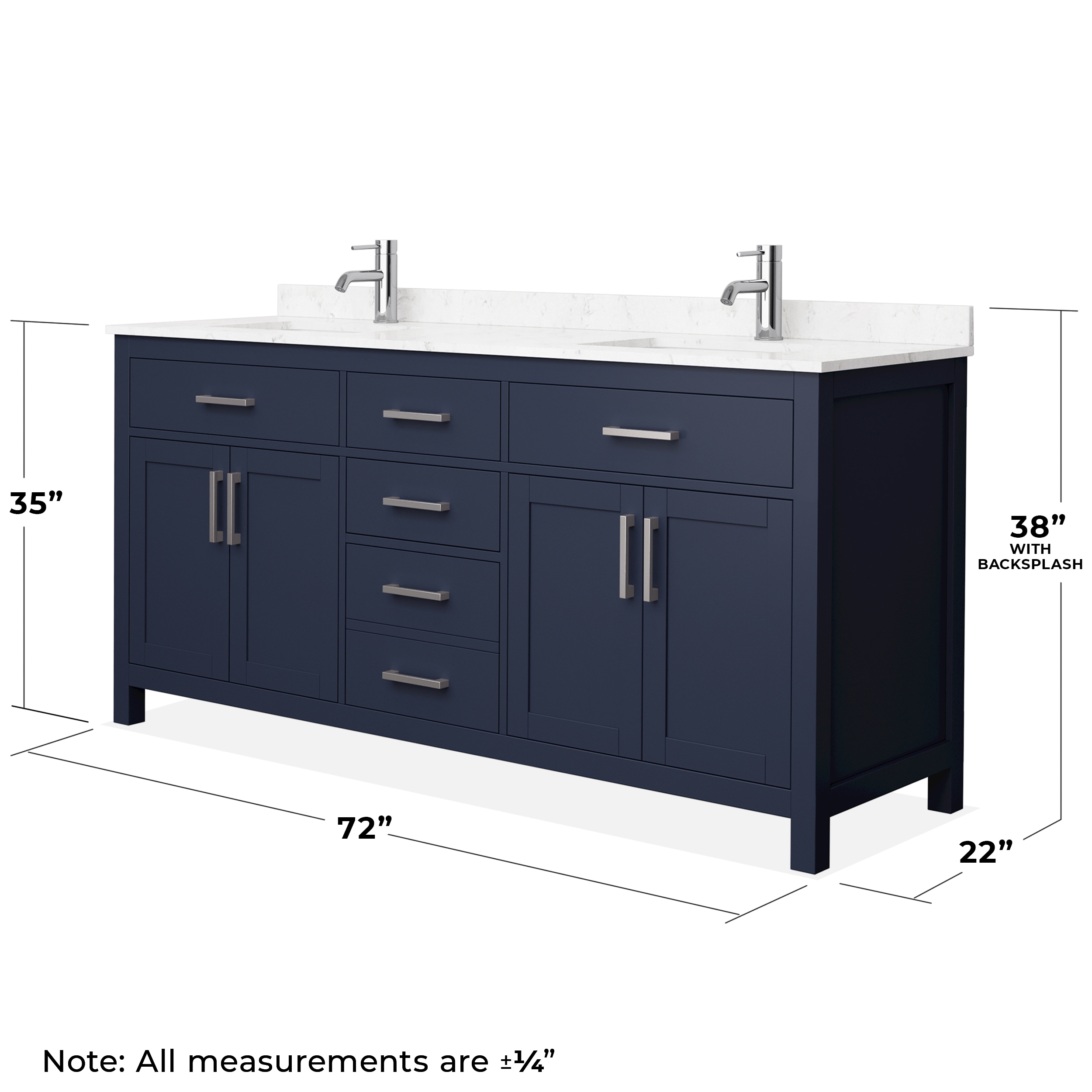 Wyndham Collection WCG242472DBNCCUNSMXX Bath-Vanity-Combo - View #11