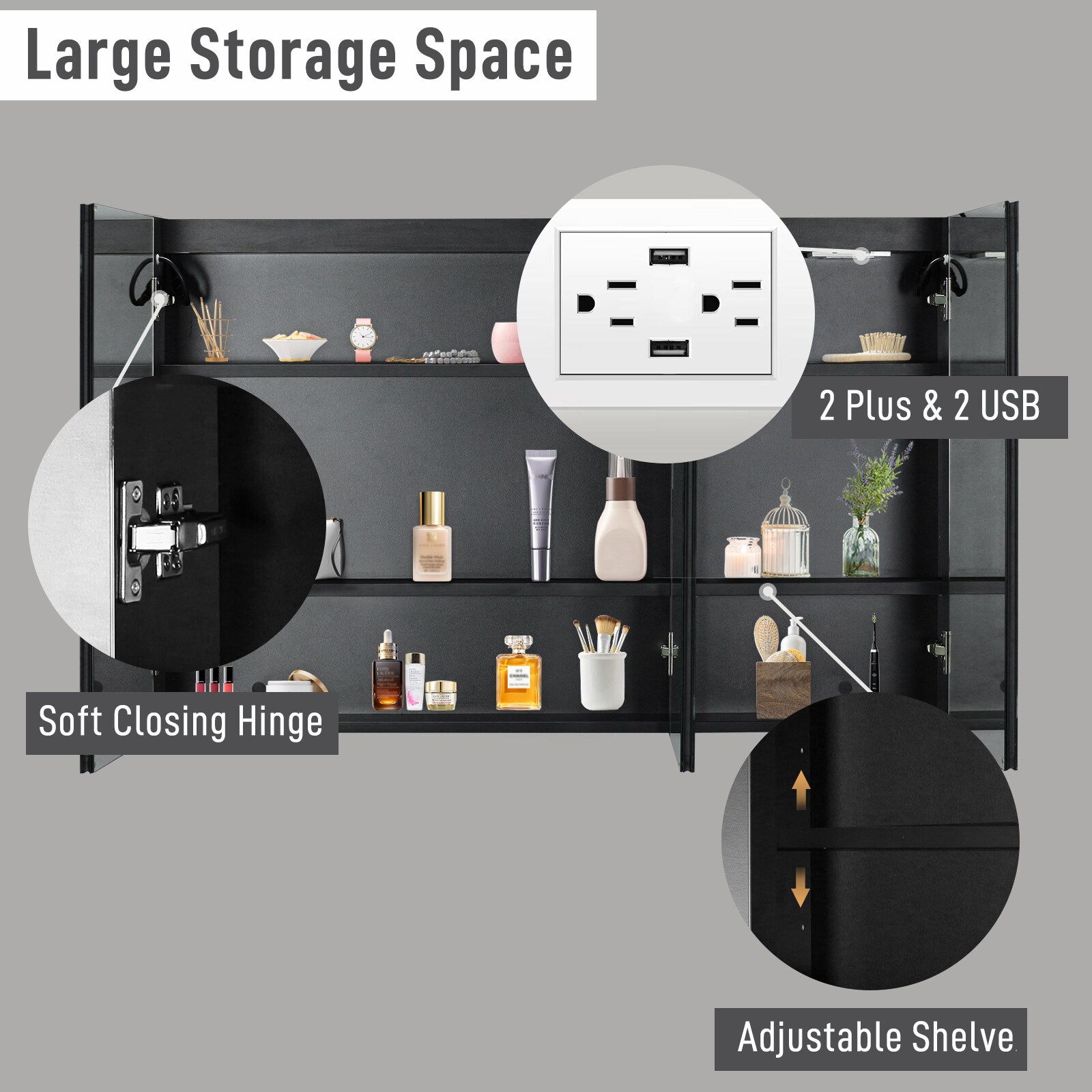 Winado LO1G52001657 Bathroom-Medicine-Cabinets - View #2