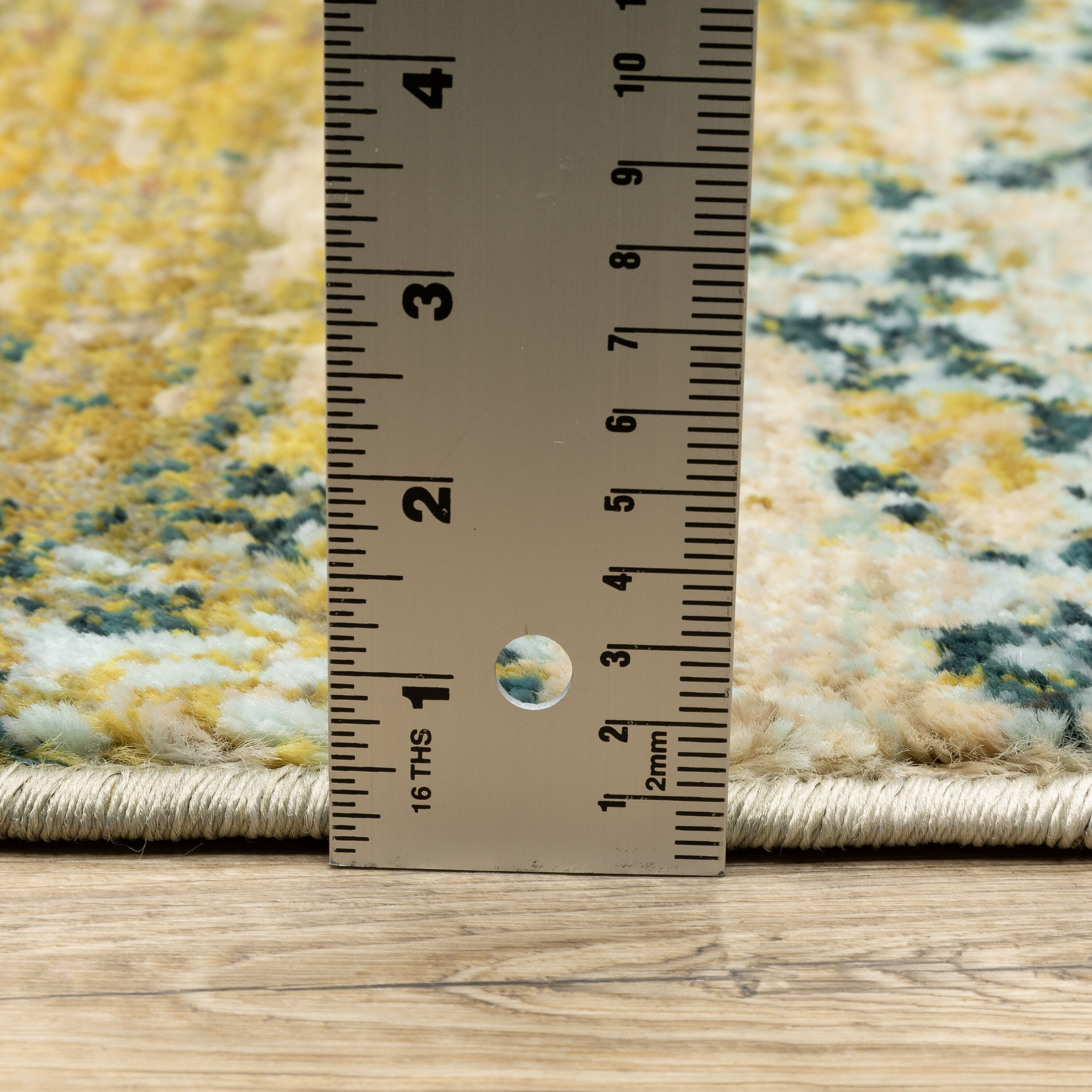 Sedona Midnight Teal & Saffron Oriental Area Rug, 7'10" x 10'10"