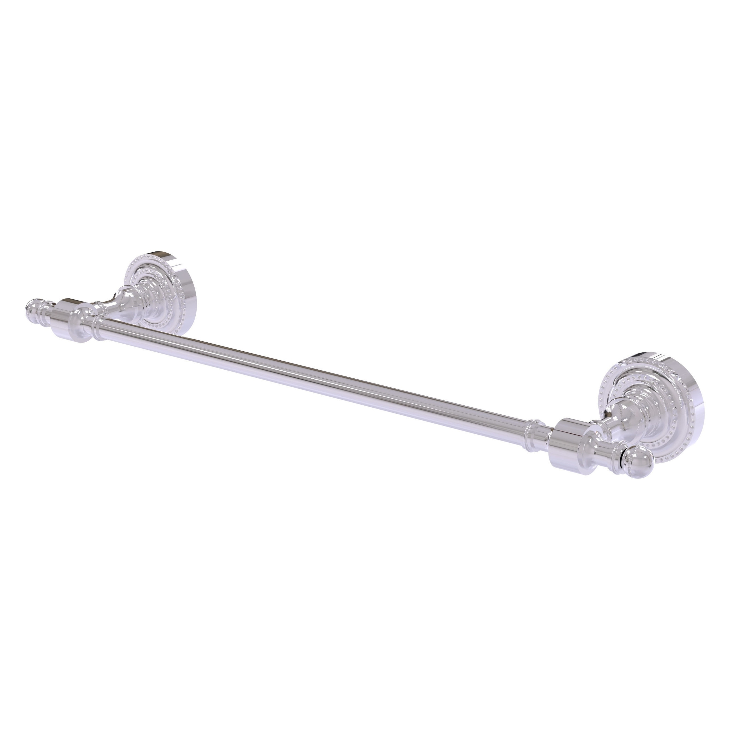 Allied Brass RD-31/18-PC Retro Dot 18-in Polished Chrome Wall mount Single Towel Bar