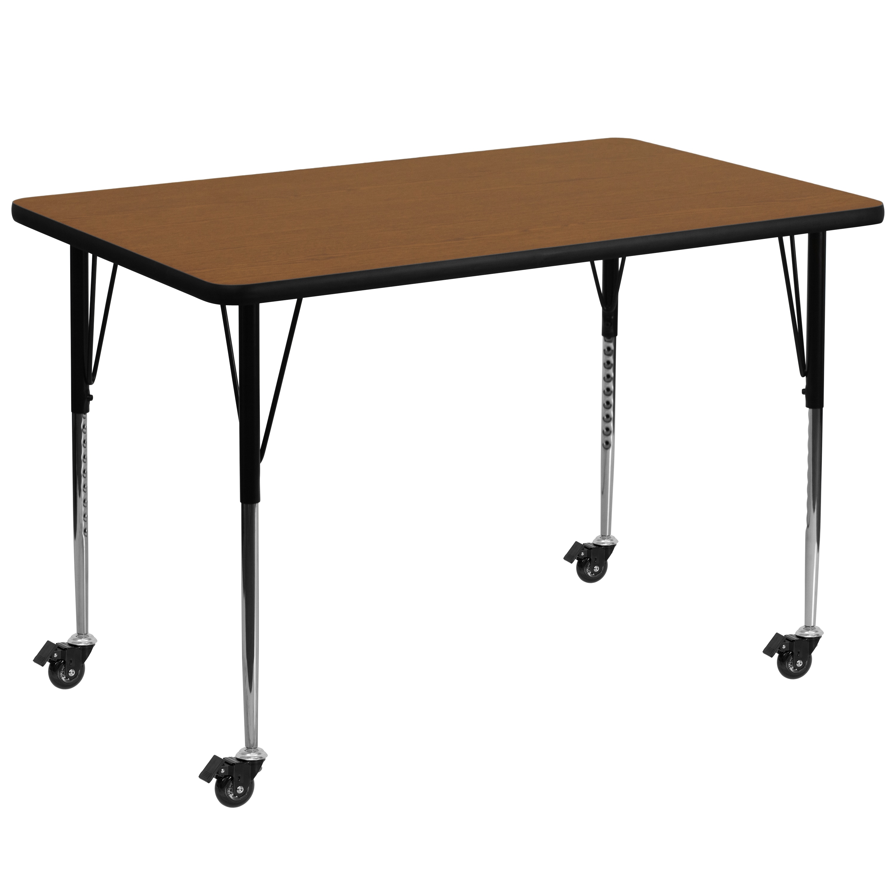 Flash Furniture 847254080897 Oak Rectangular Kid's Play Table