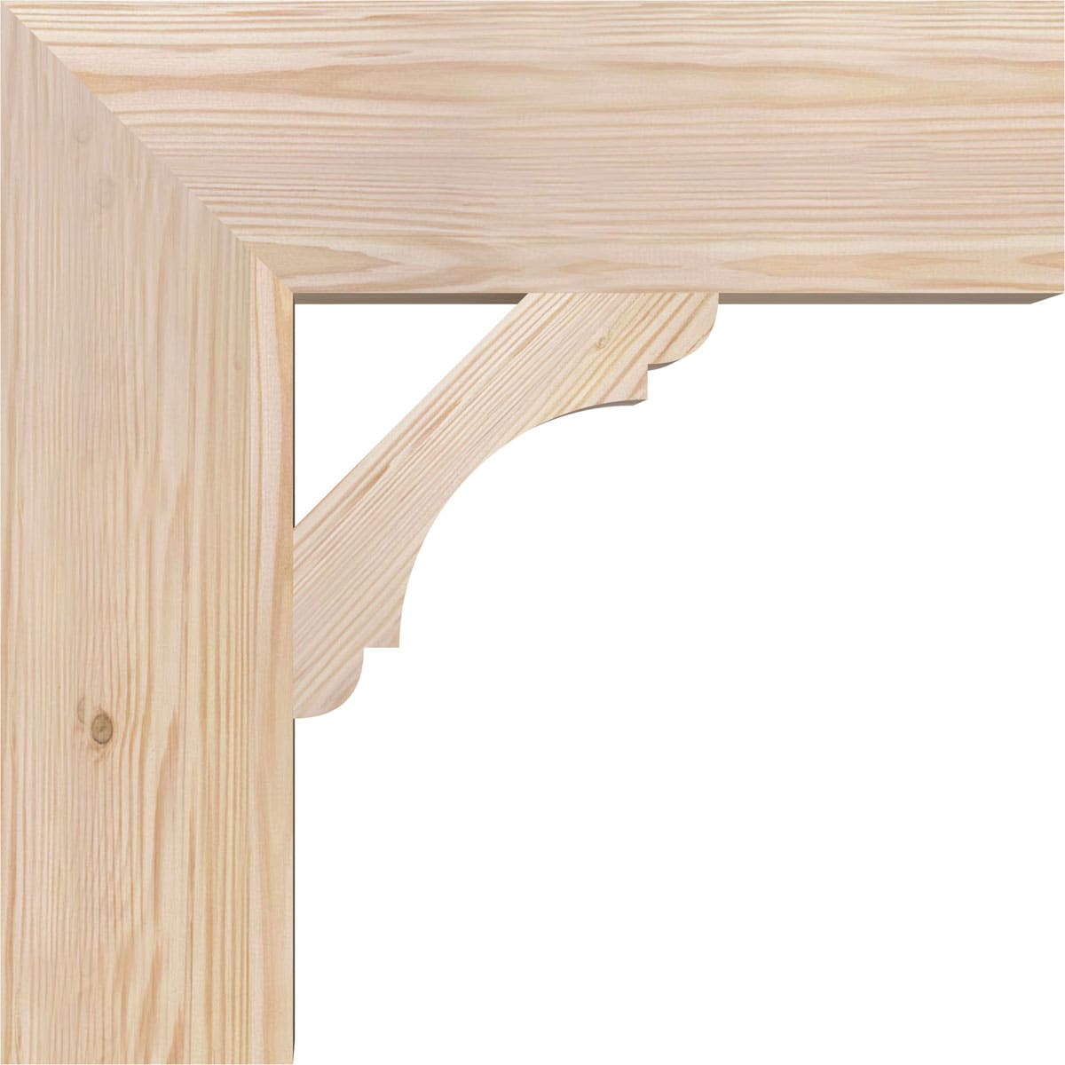 Ekena Millwork BKT06X20X20OLY05SDF Exterior-Brackets-Braces - View #3