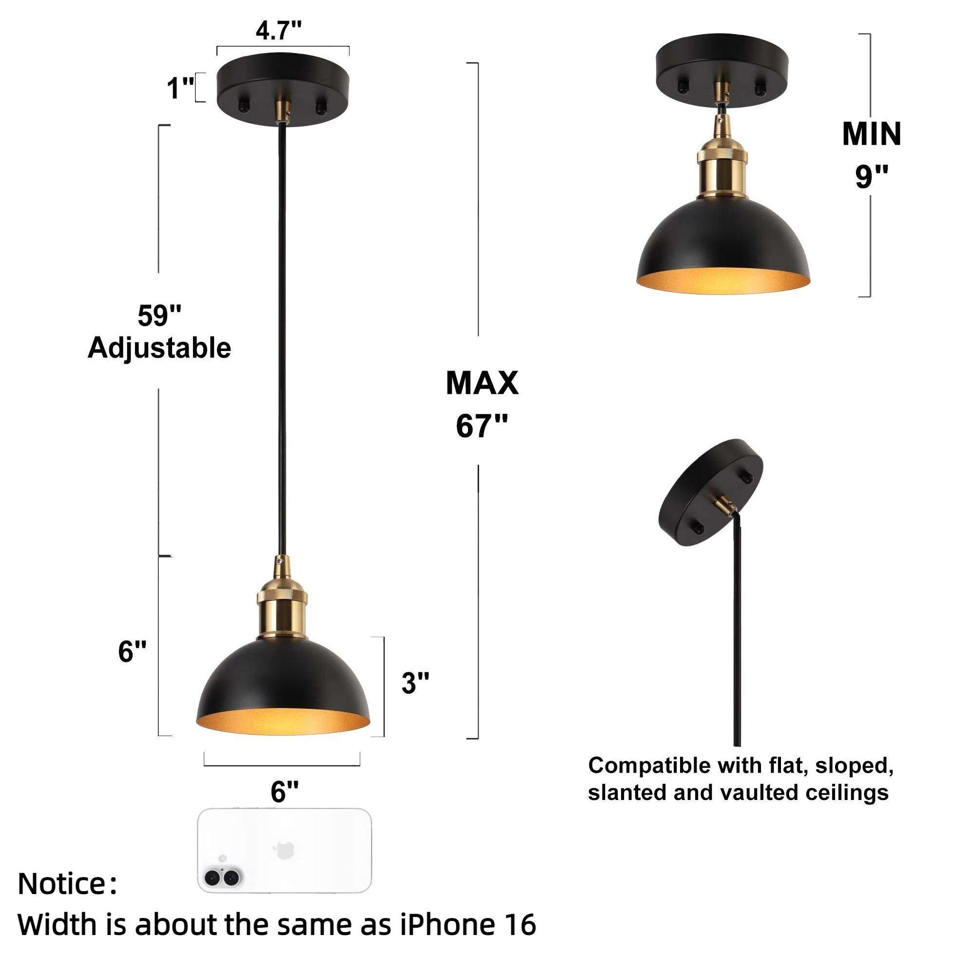 ZEVNI L3VFUNUYW4702SX7 Pendant-Lights - View #6
