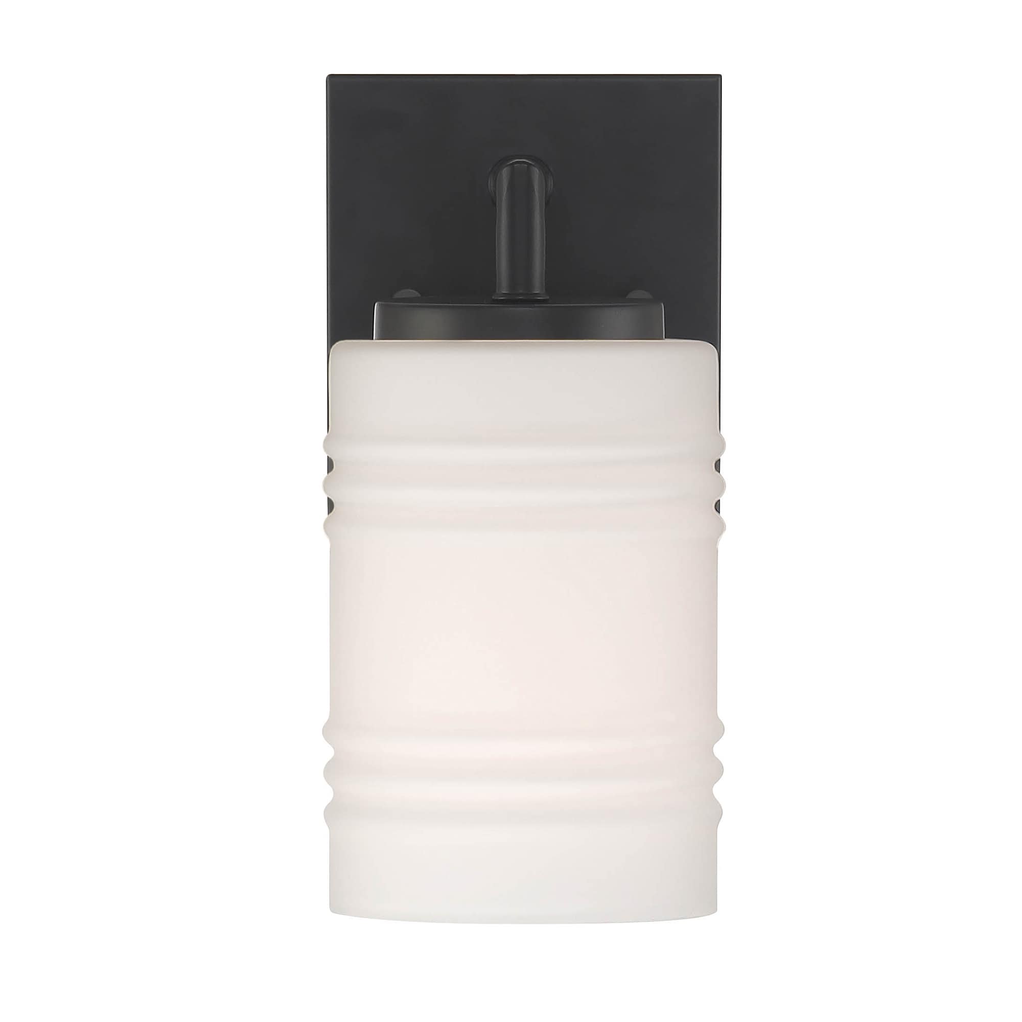 Leavenworth Matte Black Direct Wired Dimmable Wall Sconce