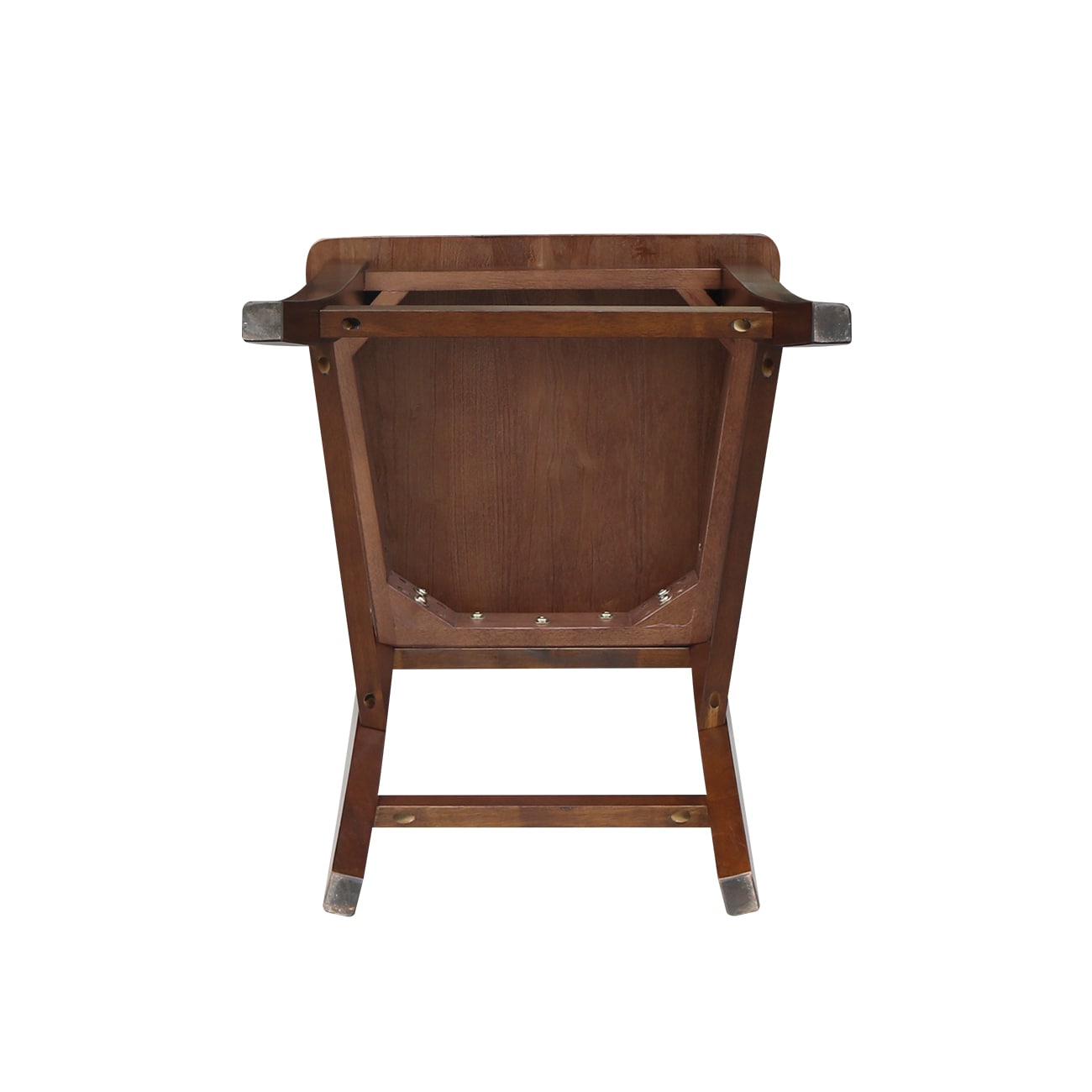 Elegant Roma Solid Hardwood Counter Height Barstool in Espresso