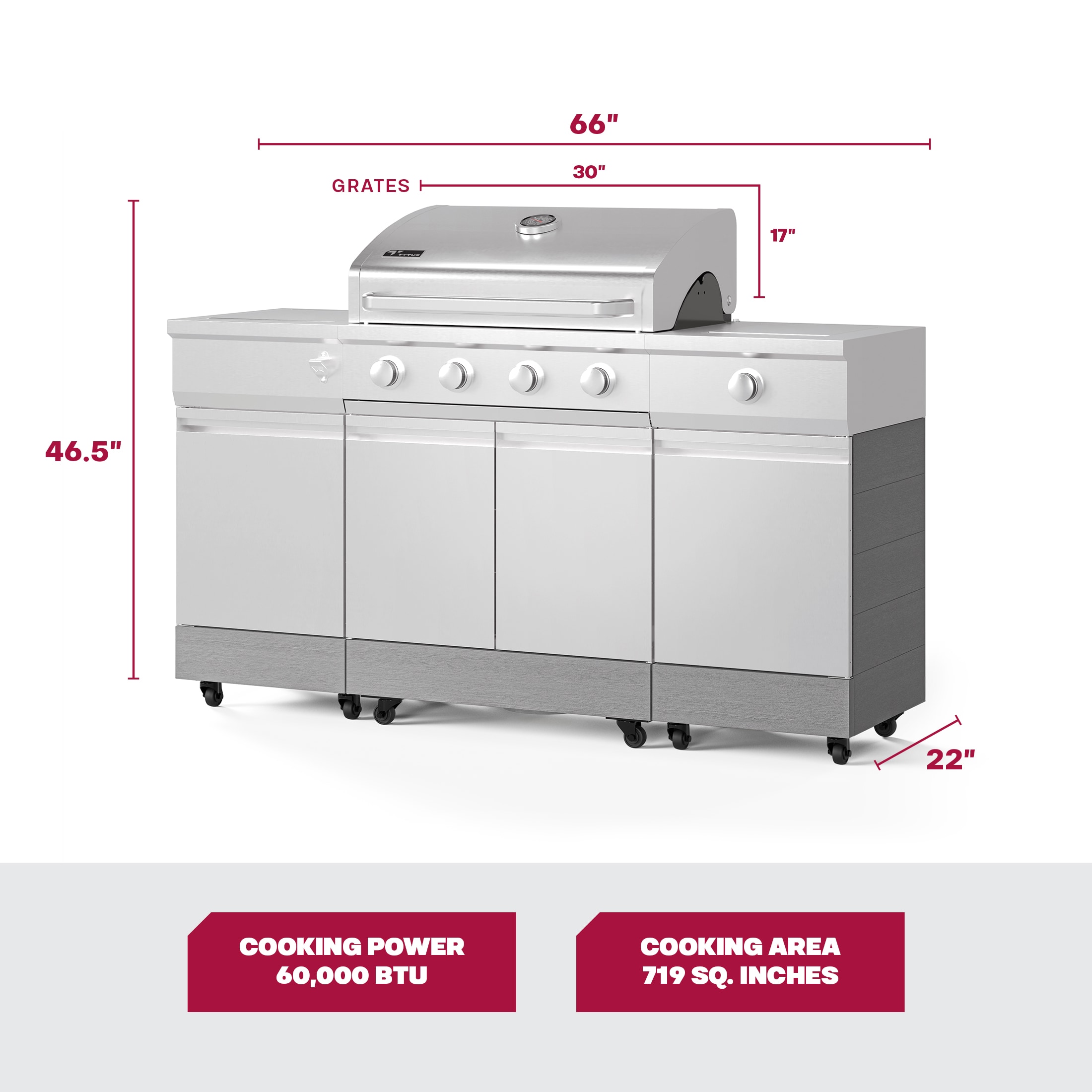 TYTUS TDT-021-0705 Gas-Grill - View #5