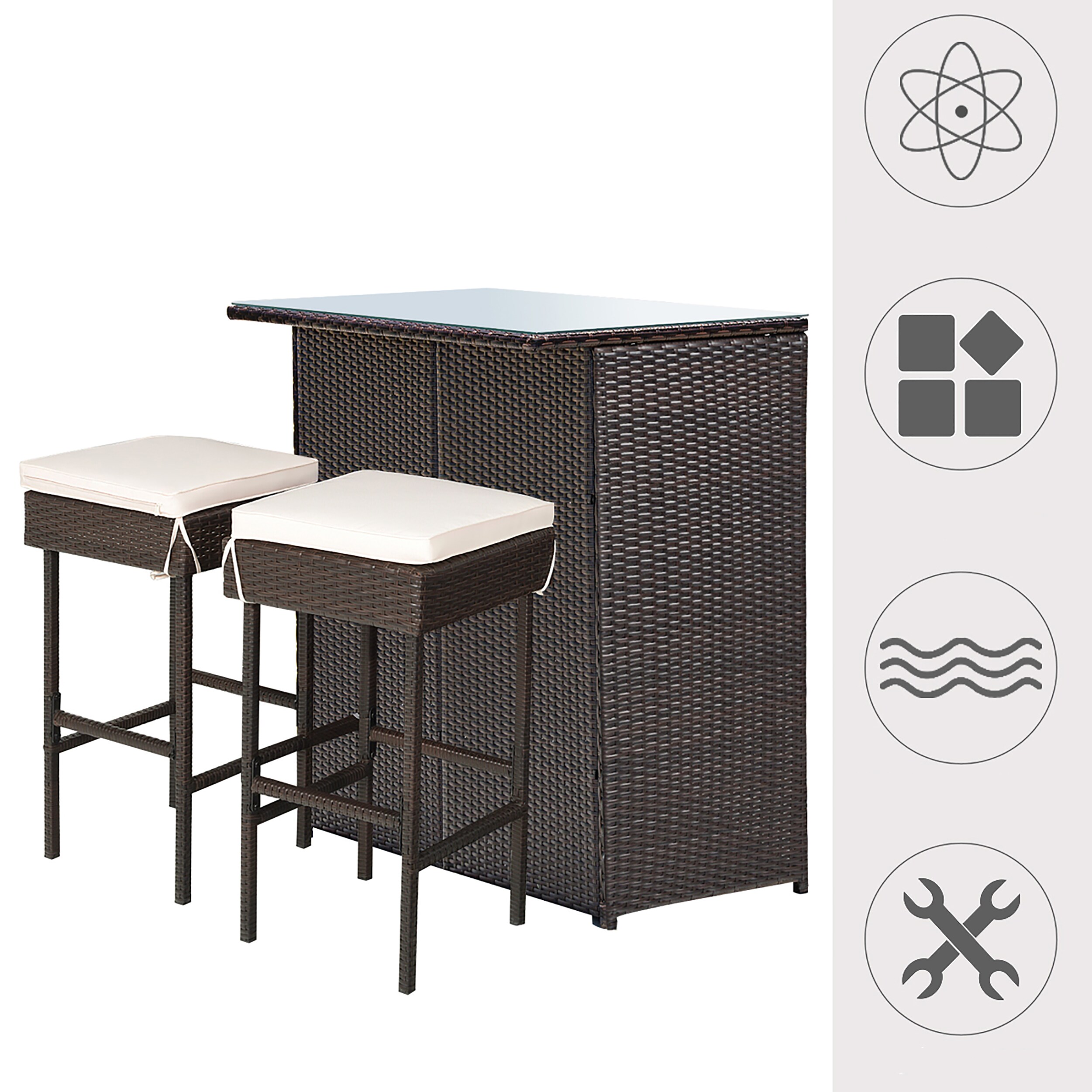 Costway HW62380 Patio-Dining-Sets - View #4