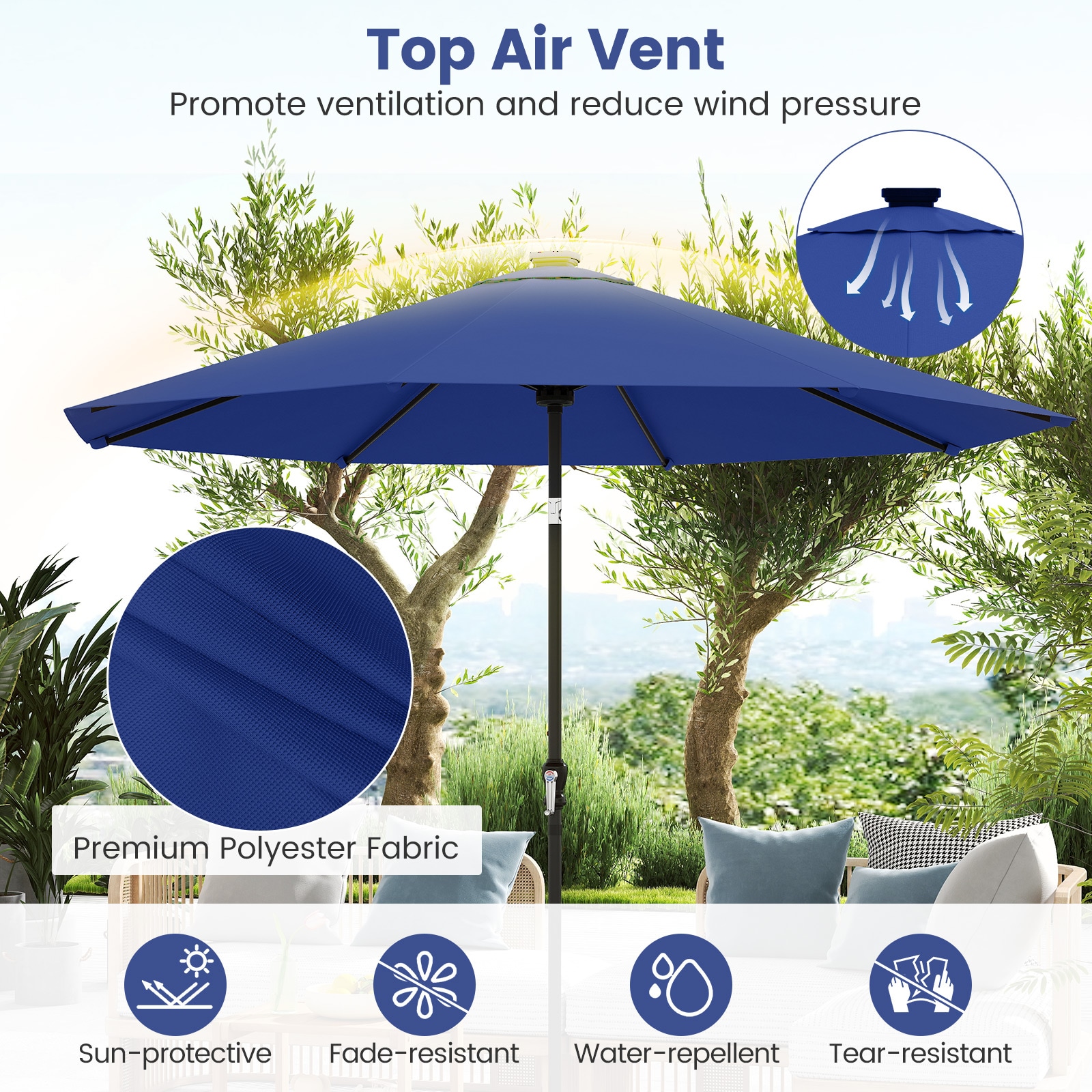 Volenca VOL-V5F1BC Beach-Umbrellas - View #4