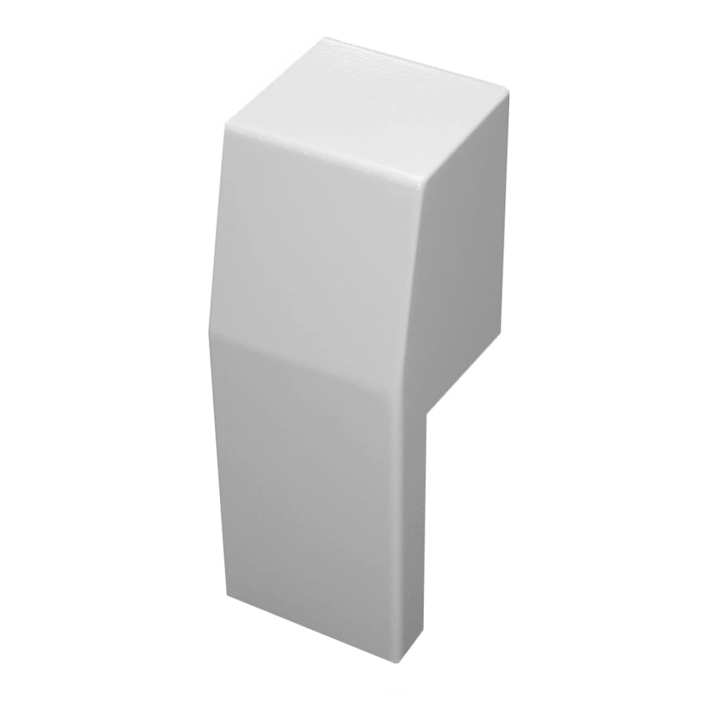Baseboarders EC002-RT-WHT Premium 2-3/4-in Hydronic Slip-on Baseboard Heater Right end cap