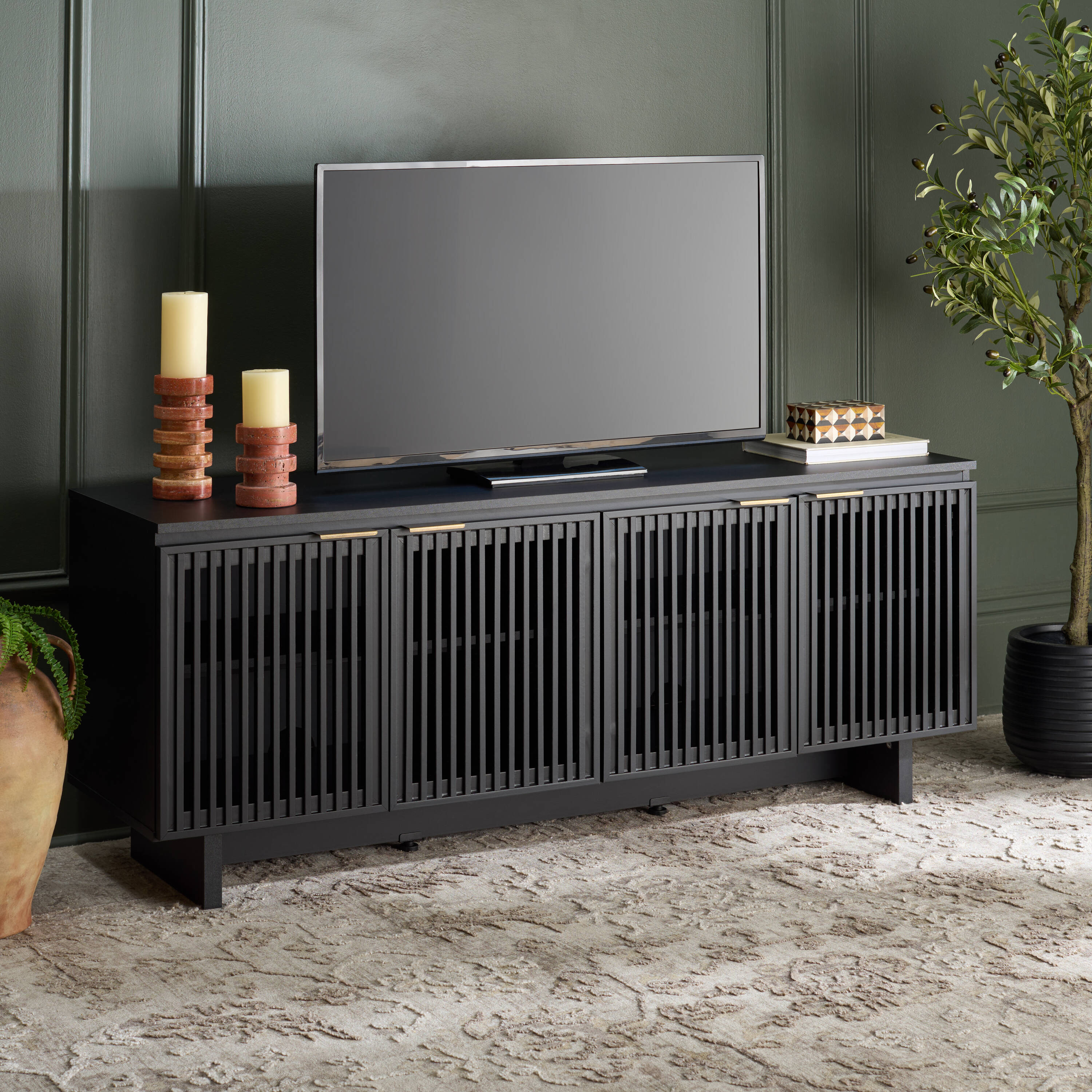 Media Cabinets Color/Finish Family Black