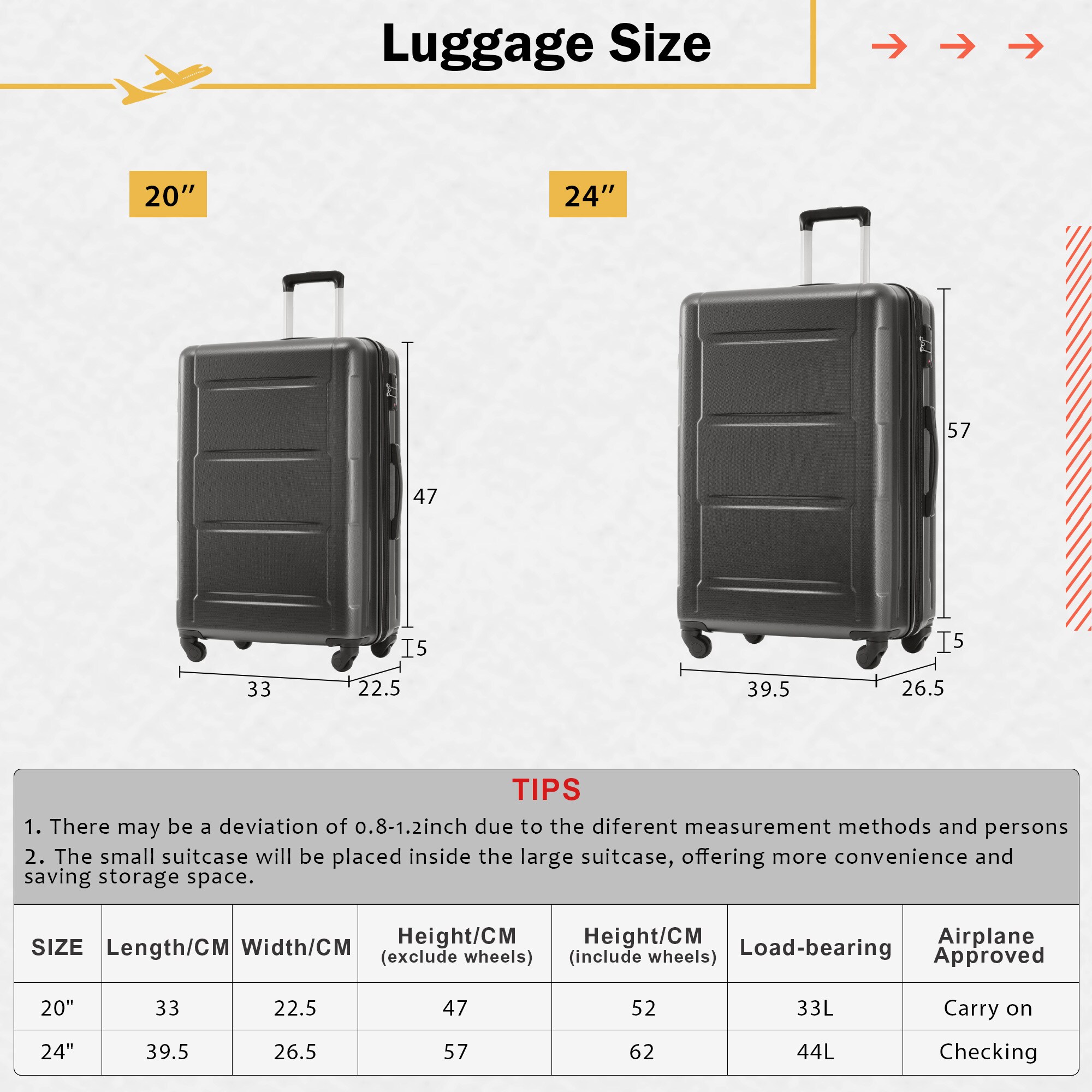 SINOFURN SYD9300004GD Luggage-And-Luggage-Sets - View #6