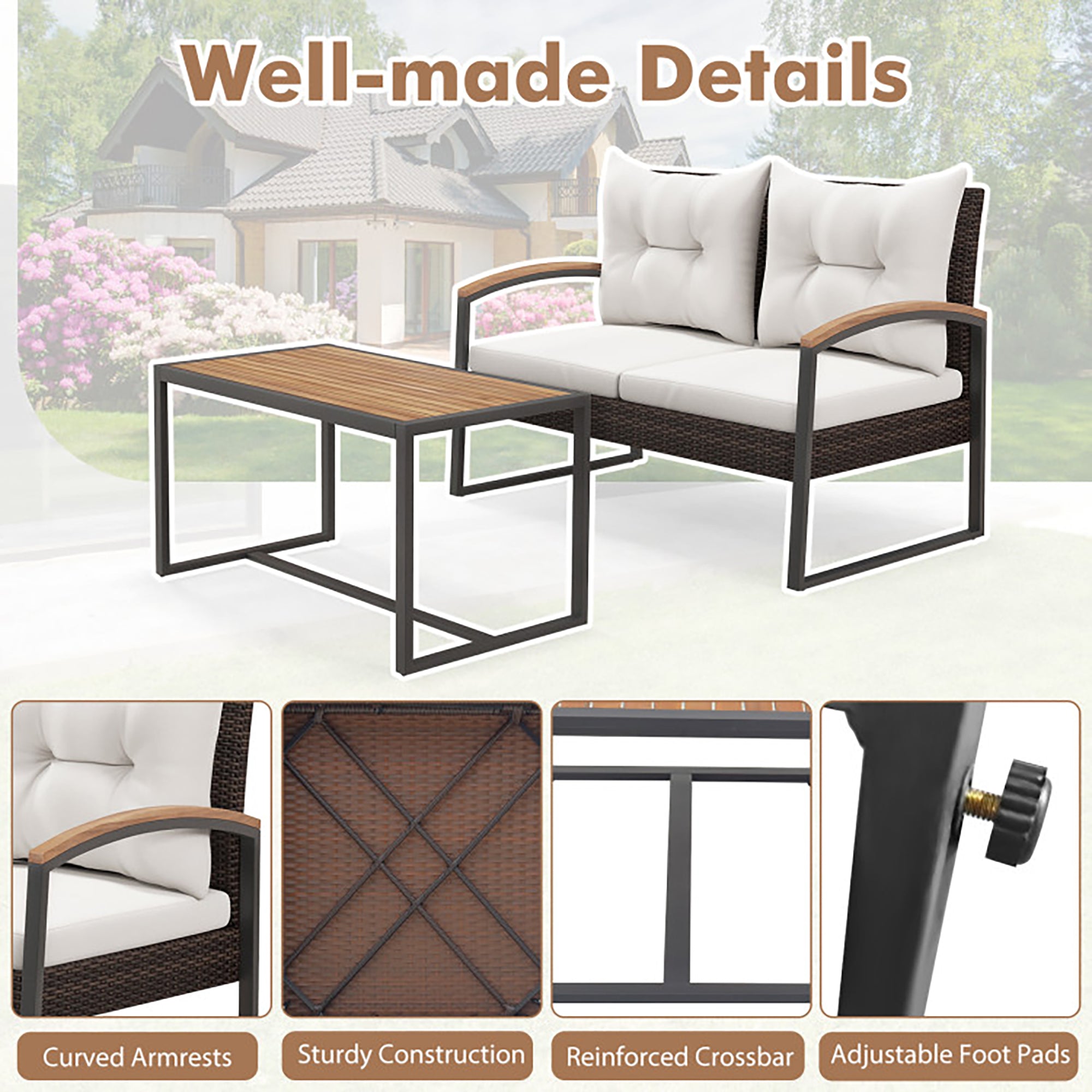 Boyel Living BL-HW72309WH Patio-Conversation-Sets - View #7