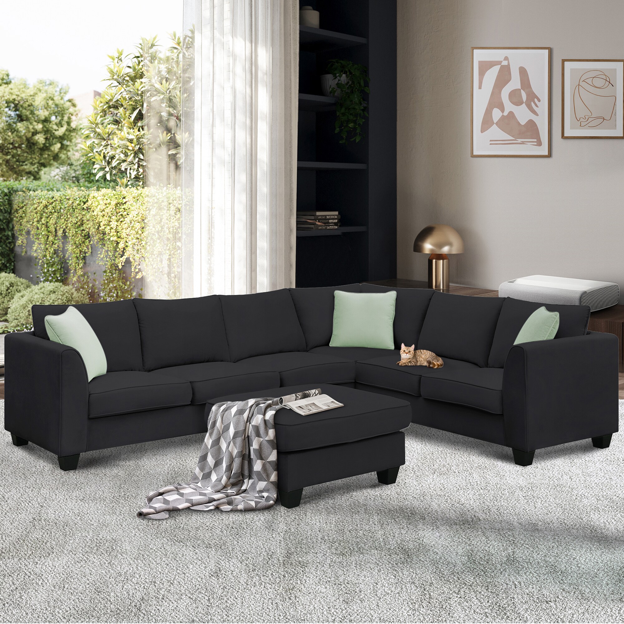 ModernLuxe GS009012AAB Sofas-Loveseats - View #2