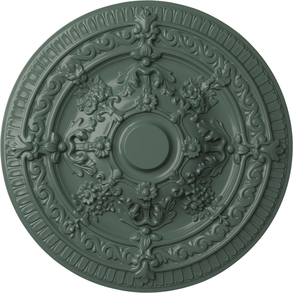 Ekena Millwork CM26VICBF Vincent 26-in W x 26-in L Painted Cloud Burst Polyurethane Whole Ceiling Medallion