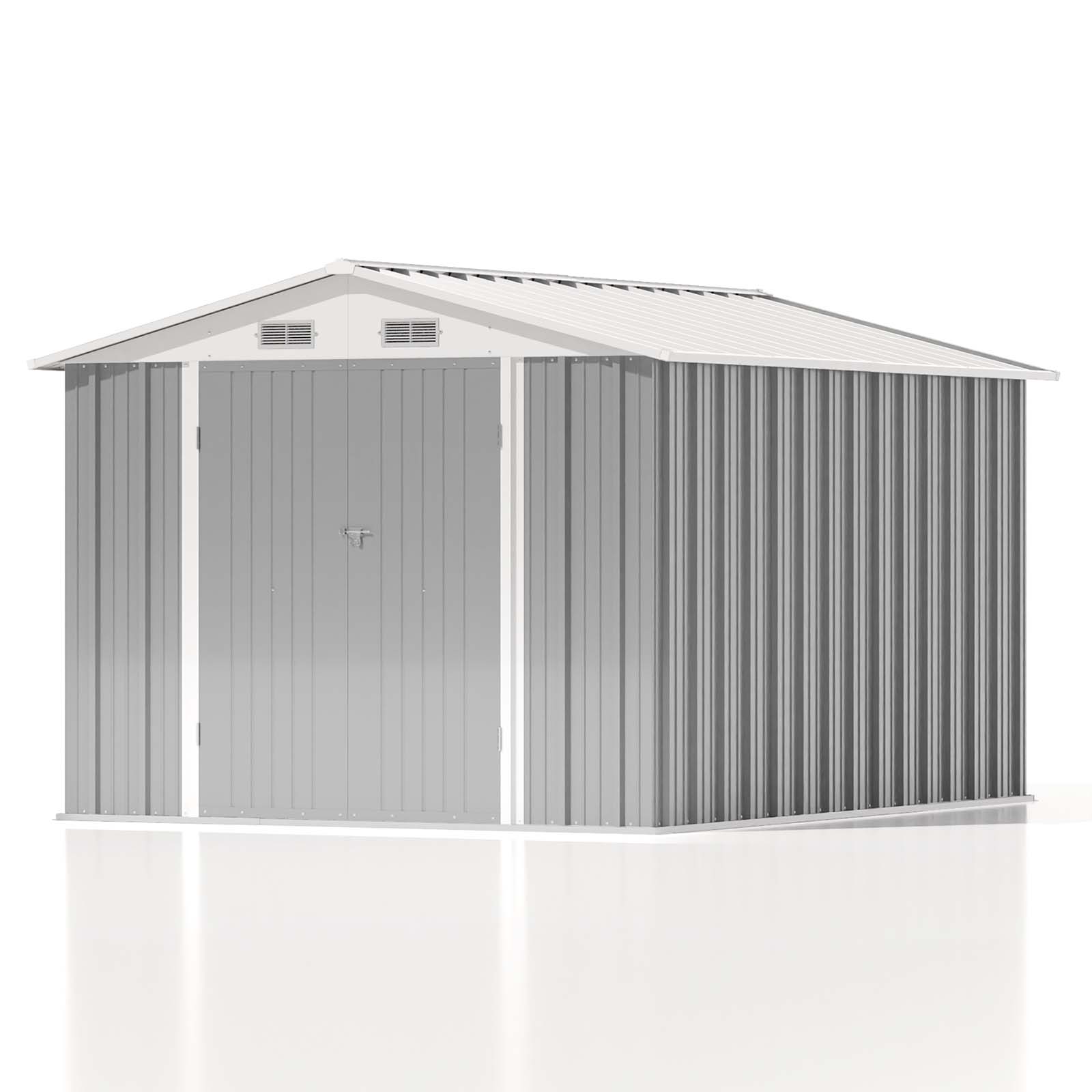 Patiowell WES-PS23-0355A-4 8-Feet x 10-Feet Galvanized steel Storage Shed