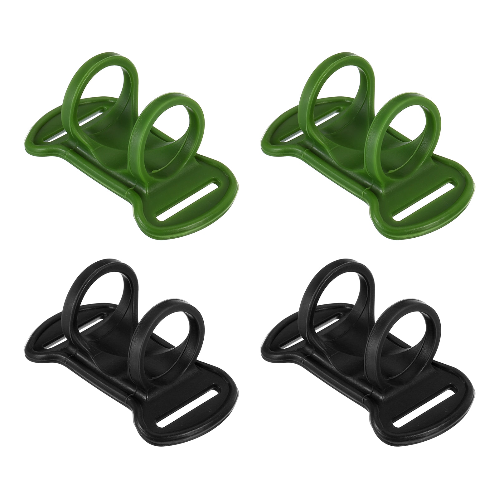 PATIKIL Headlamp Flashlight Holder Set 4pcs Silicone Soft High Elastic Hands-Free Head Lamp Stand Replacement for Outside Camping Riding Multicolor #S26061100UX6662
