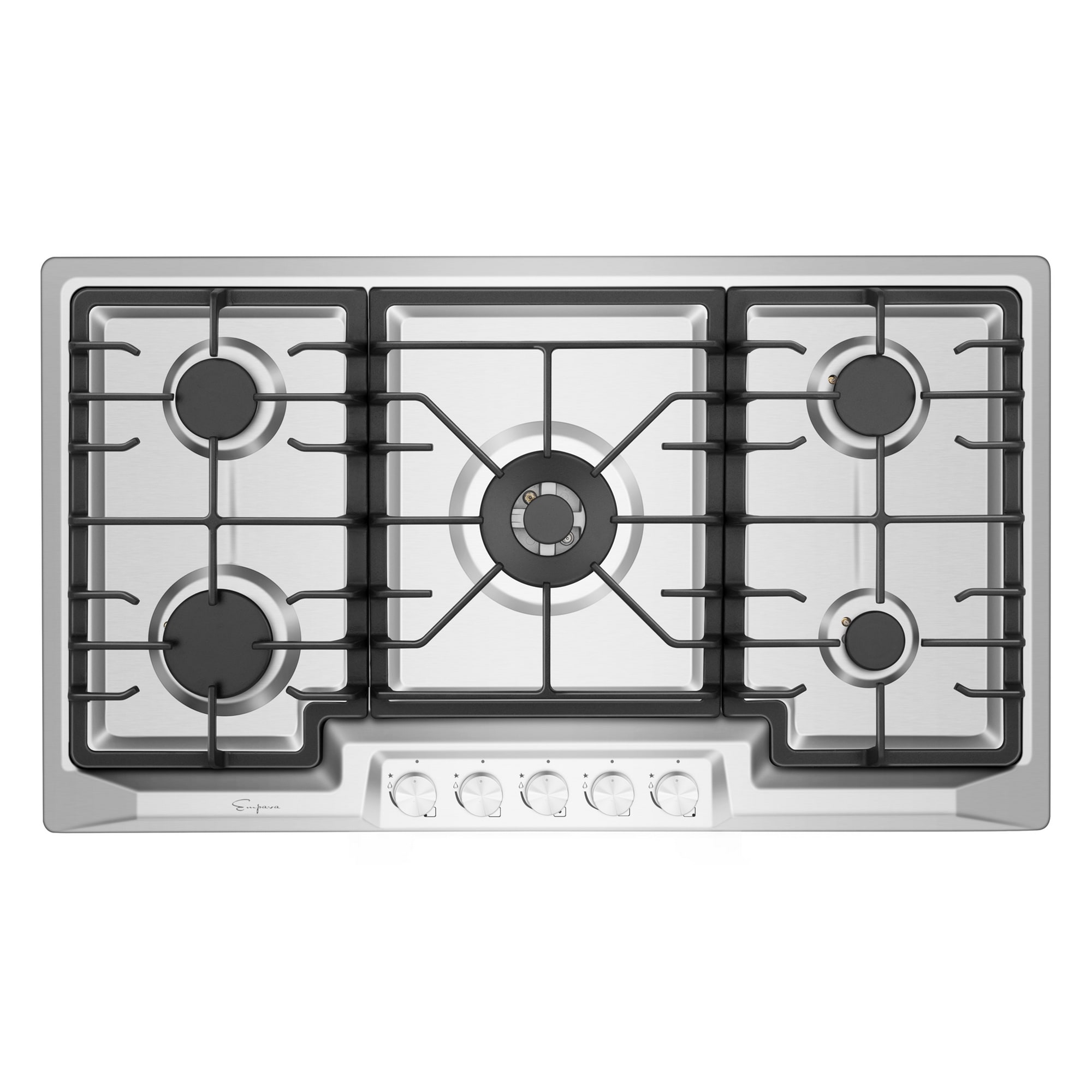 Dual Burner Stainless Steel Gas Stovetop with Thermocouple Protection,120V AC. 12 inch NG/LPG Convertible 12 Built-in Gas Cooktop,2 Italy SABAF Sealed Burners Gas Rangetop 18,000BTU 