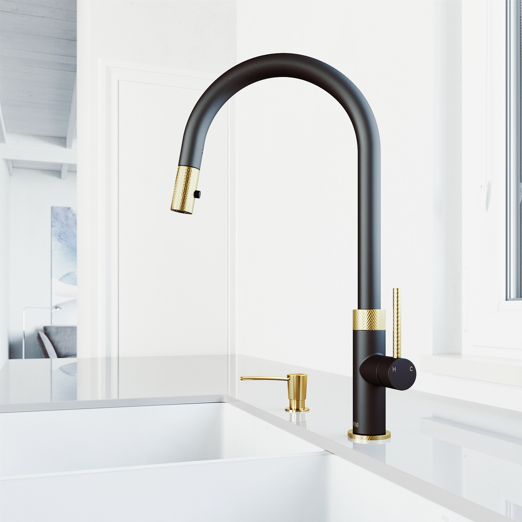 VIGO VG02033MGMBK2 Kitchen-Faucets - View #3