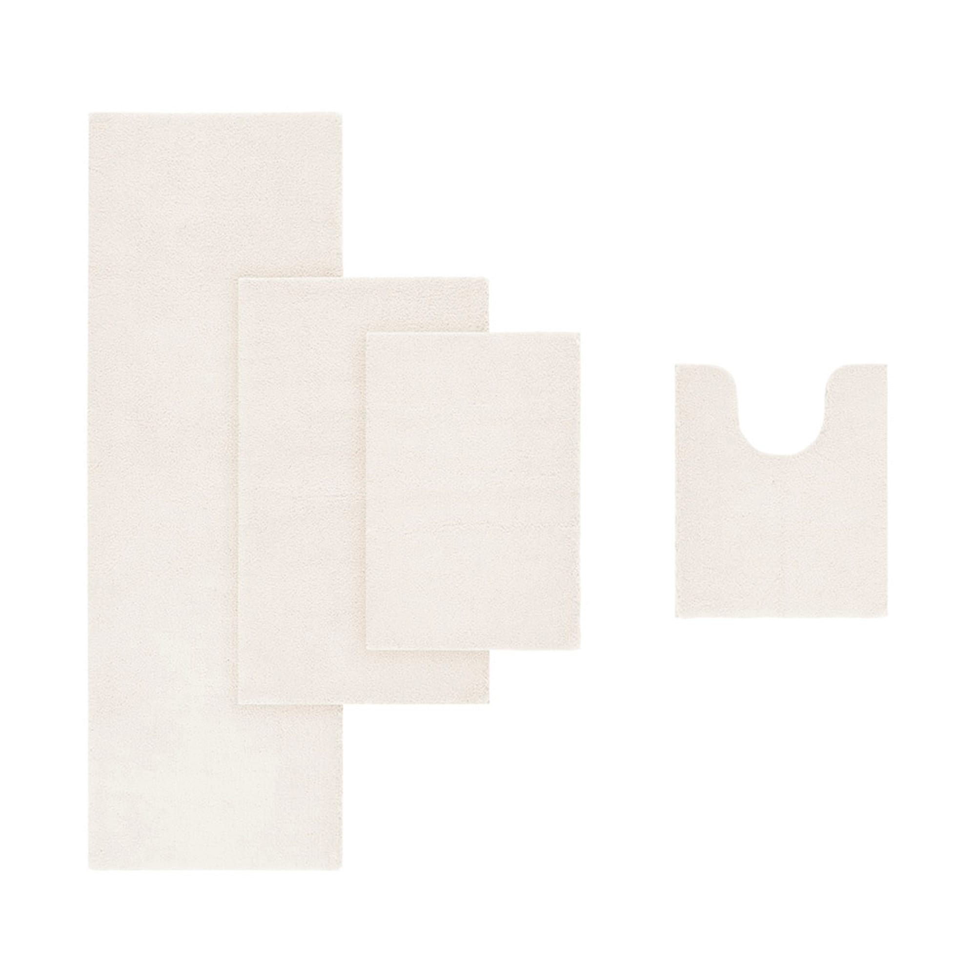 JJJ SLYG632NXG4 Bath Rug 24-in x 72-in Ivory Bath Rug Polyester Bath mat