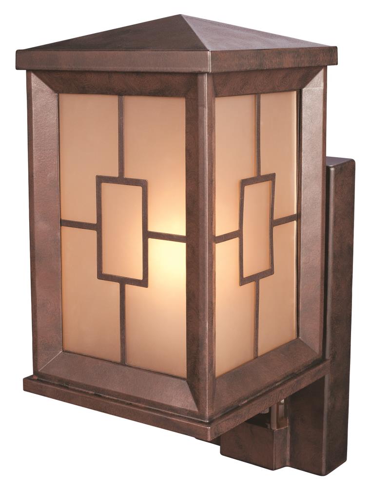Heath Zenith 12.33-in H Heritage Bronze Medium Base (E-26) Outdoor Wall Light