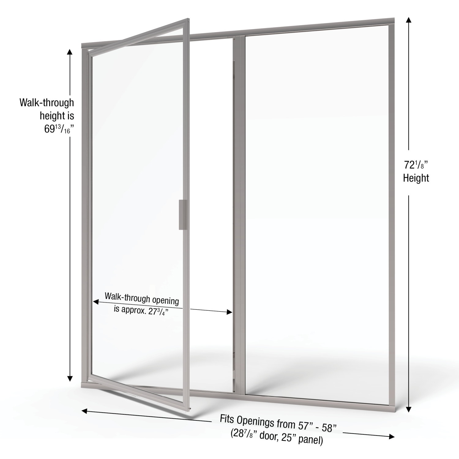 Basco DLXH35A5872XPSV Shower-Doors - View #2