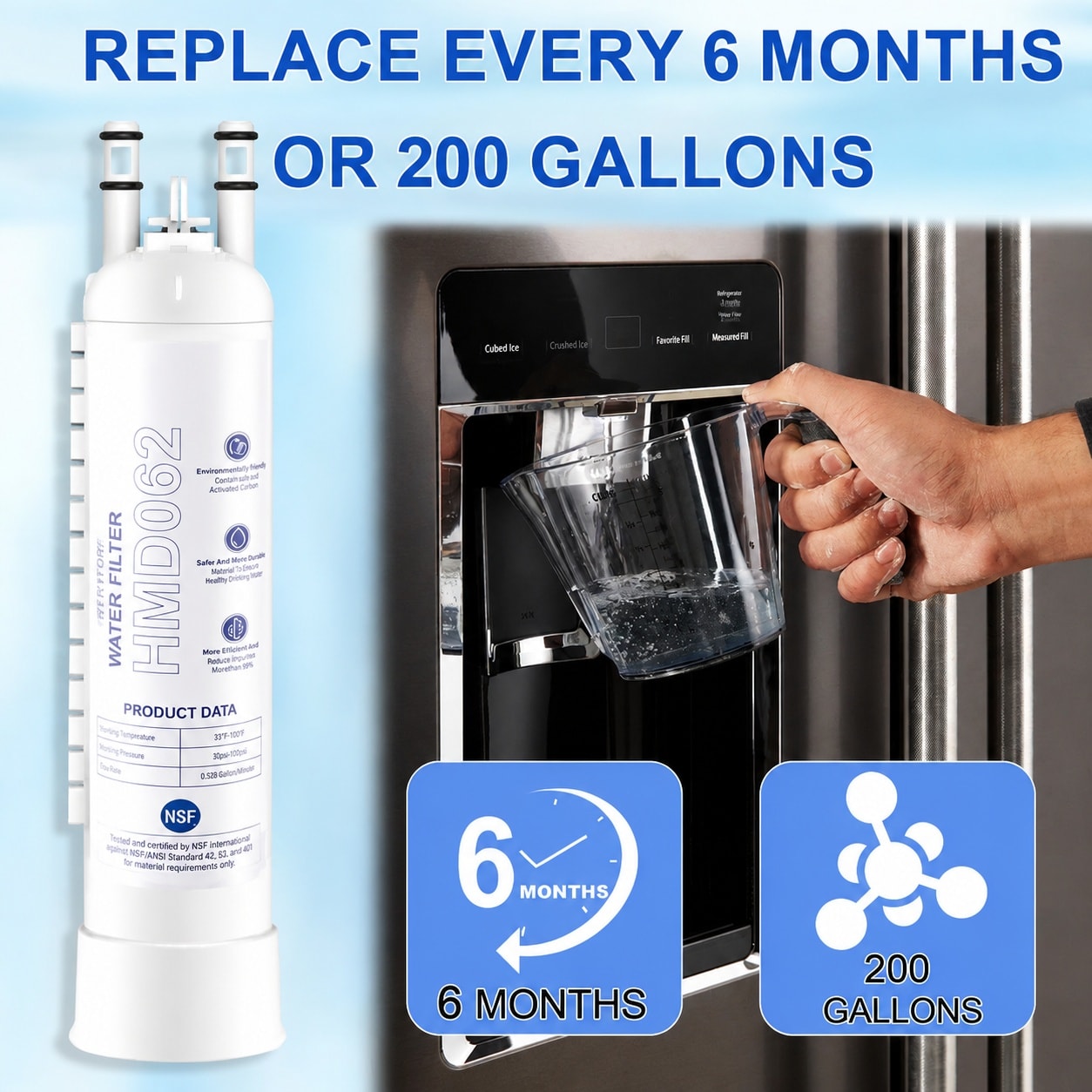 LILILIAN FMY LRO0820E439 Refrigerator-Water-Filters - View #3
