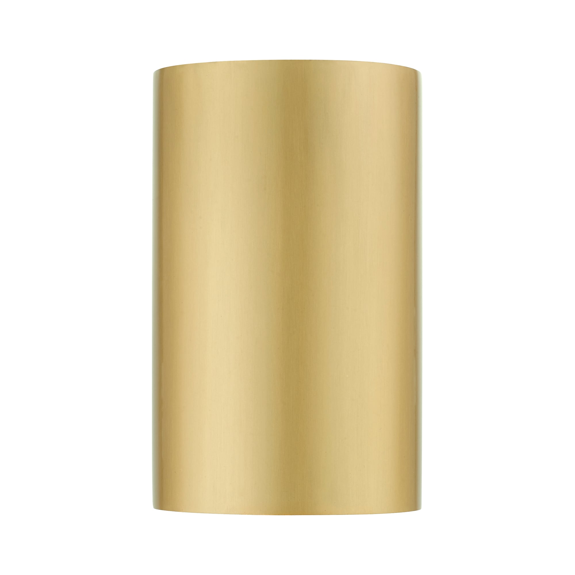 Satin Gold Handcrafted Steel Outdoor Wall Sconce