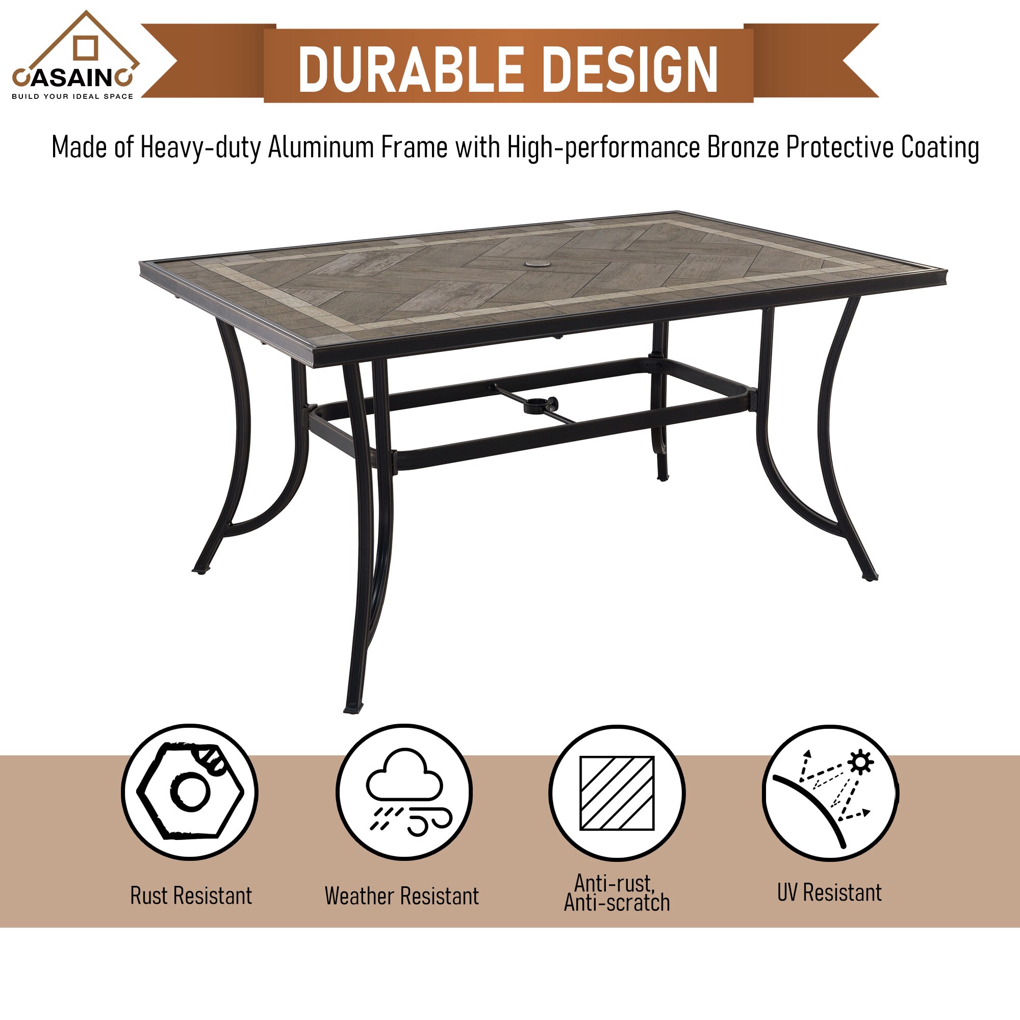 CASAINC CA-IVY209-1112 Patio-Dining-Sets - View #3