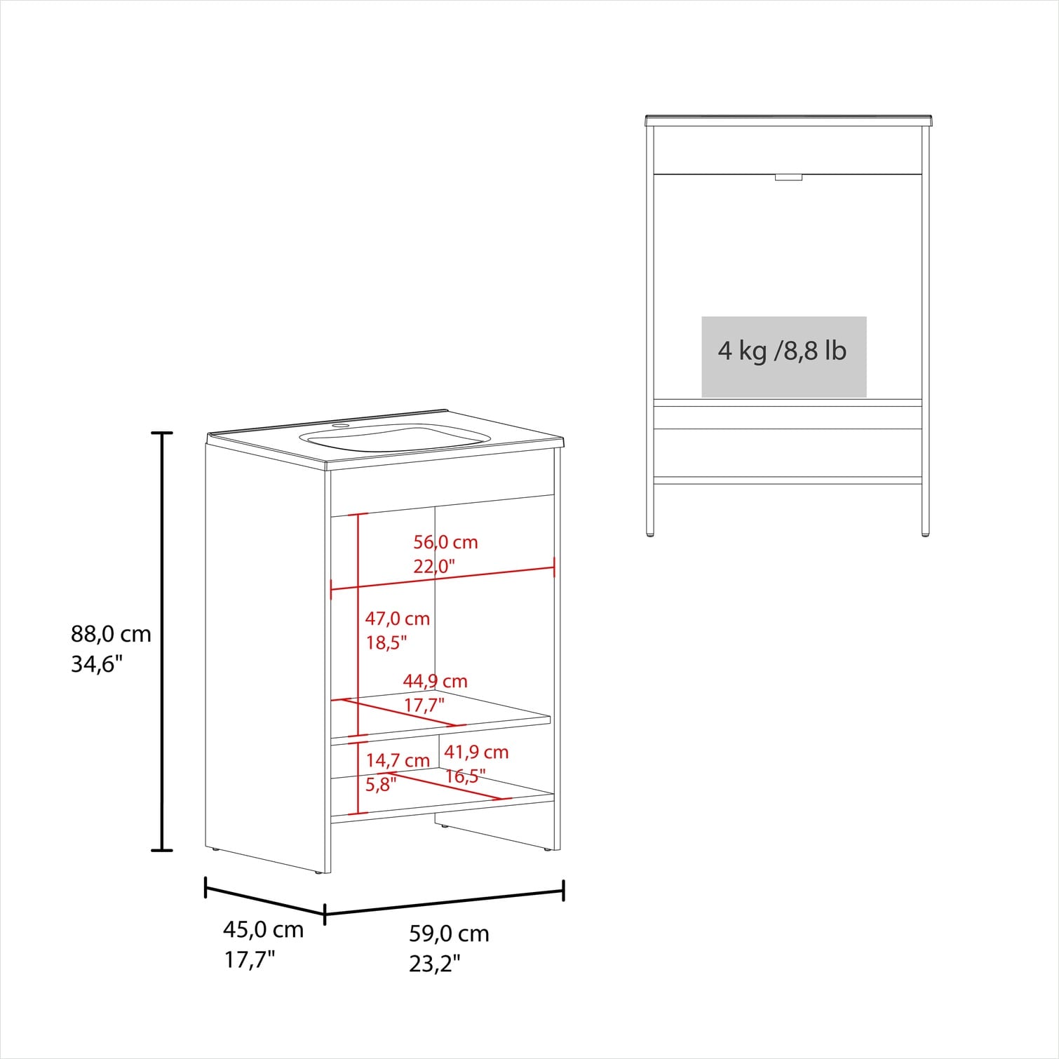 SunJet MOZ48X9SI4G8 Bath-Vanity-Combo - View #9