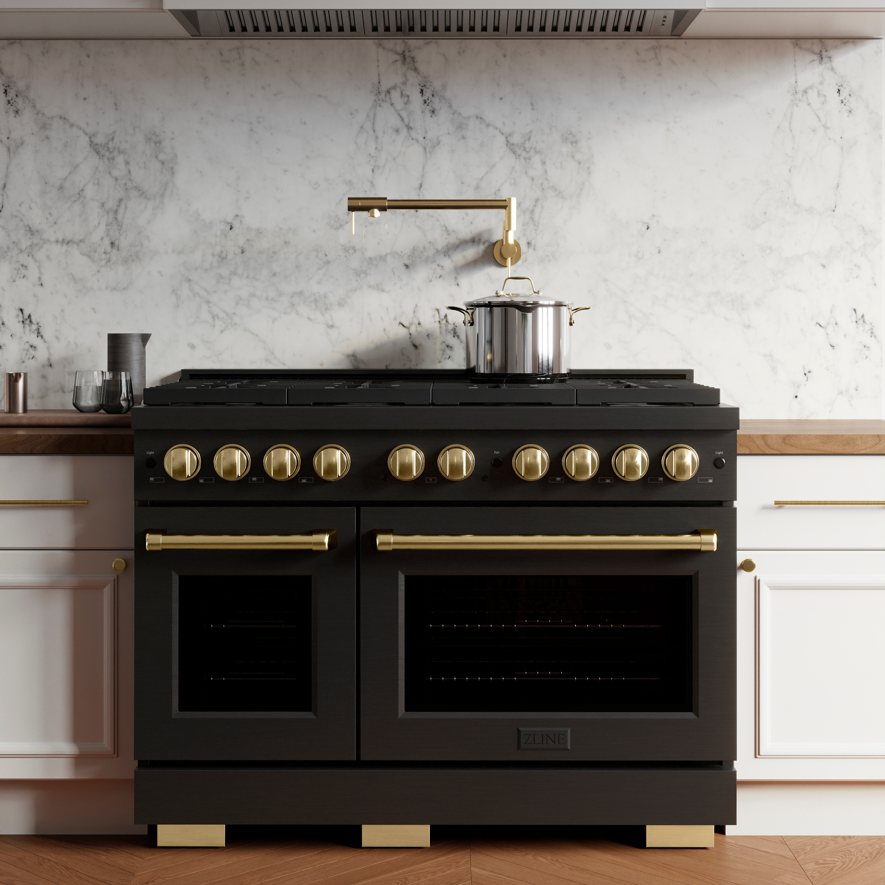 ZLINE KITCHEN & BATH SDRBZ-48-G Double-Dual-Fuel-Ranges - View #8