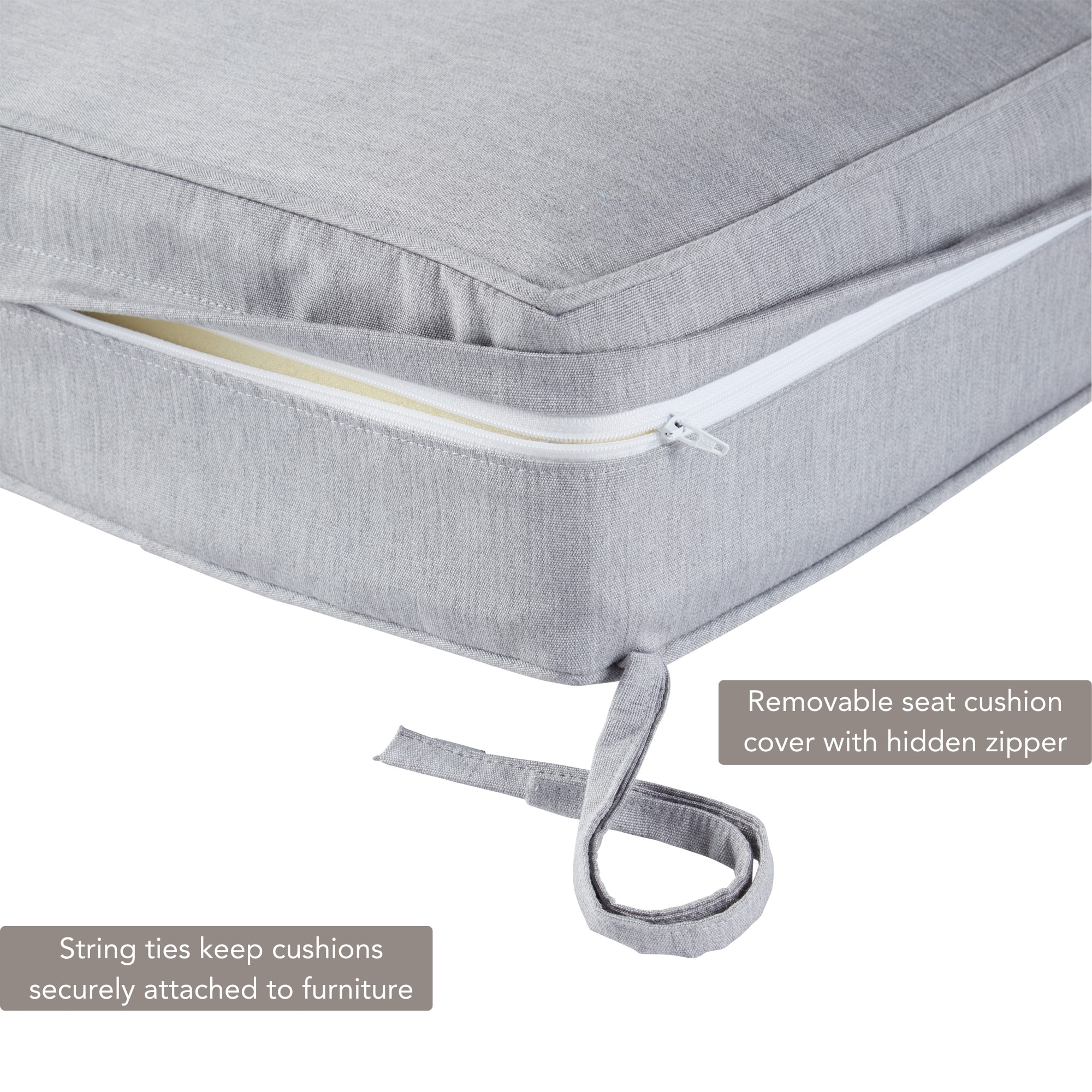 Greendale Home Fashions SC7830-GRANITE Patio-Furniture-Cushions - View #3