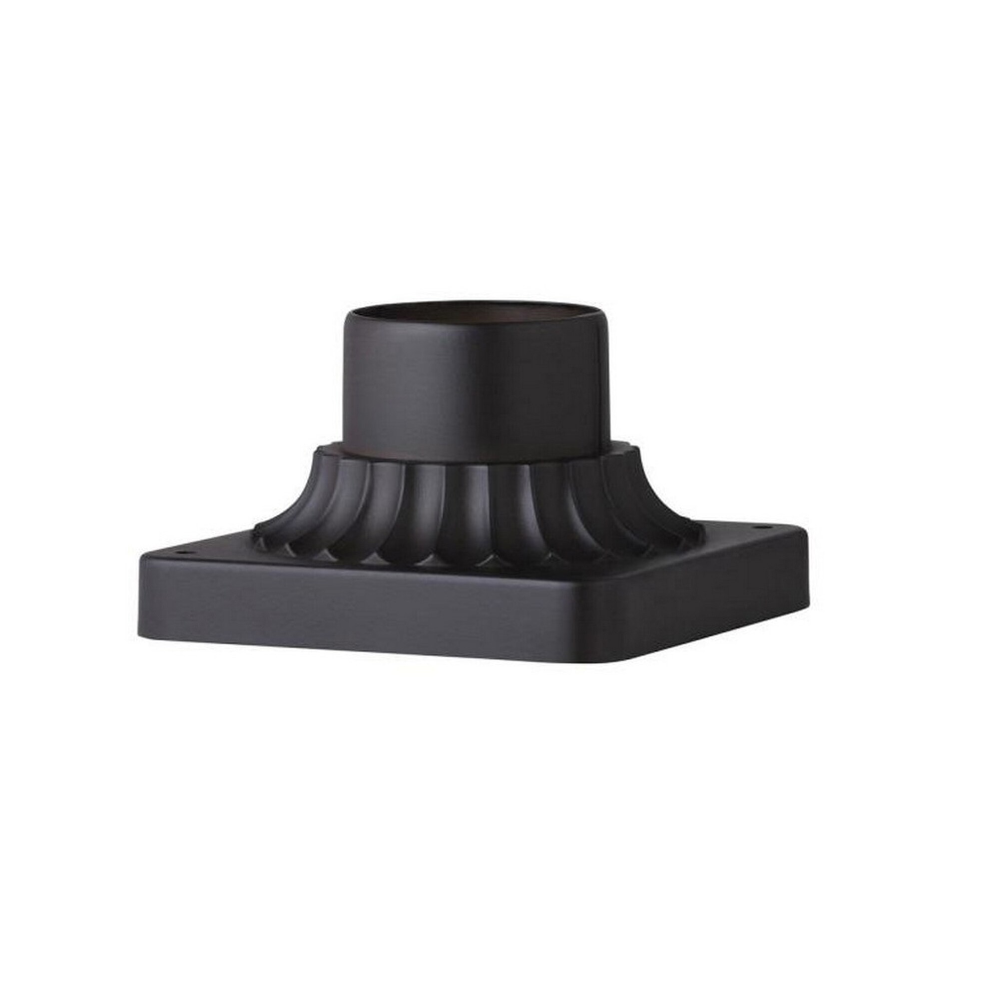 Granville Black Metal Pier Mount Lamp Base