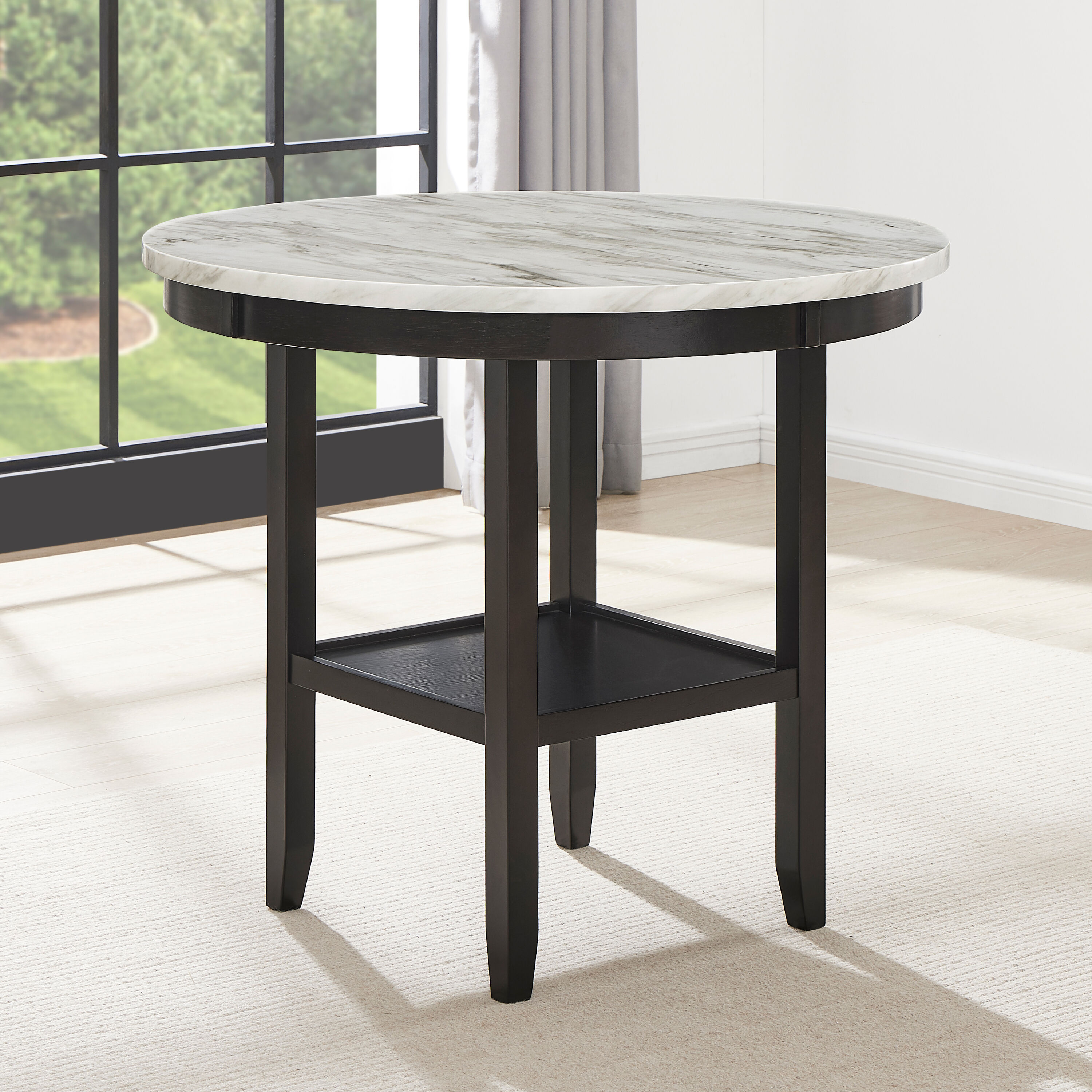 Roundhill Furniture PT400-PC262GYX2 Dining-Sets - View #4