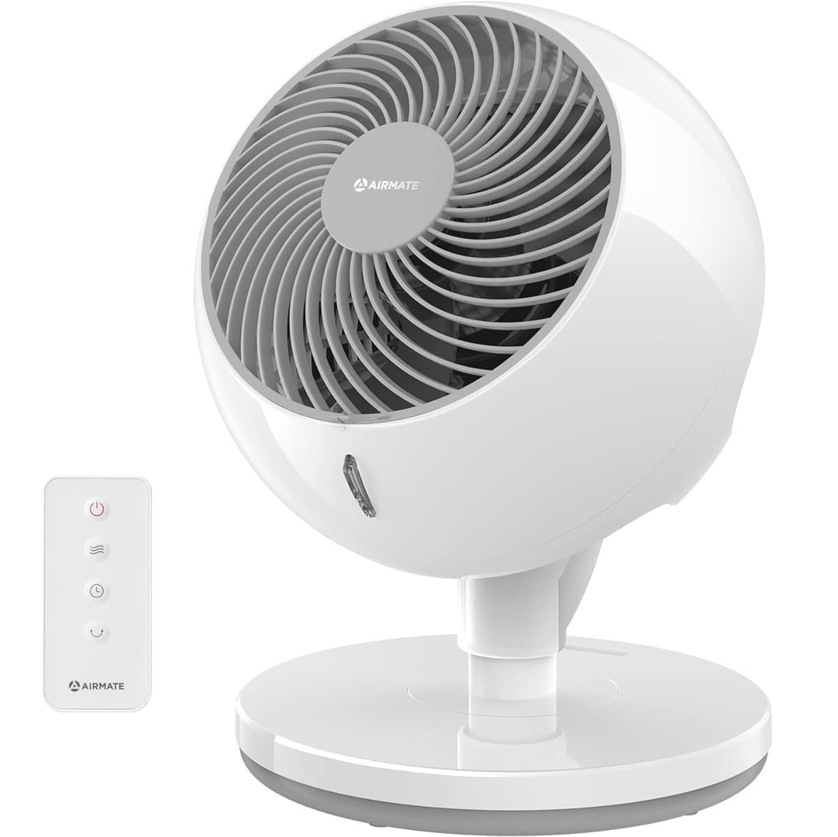 AIRMATE F-1 AIRMATE FAN WHT Large Circulator Fan 10 Speeds 12-inch with Remote and Timer White