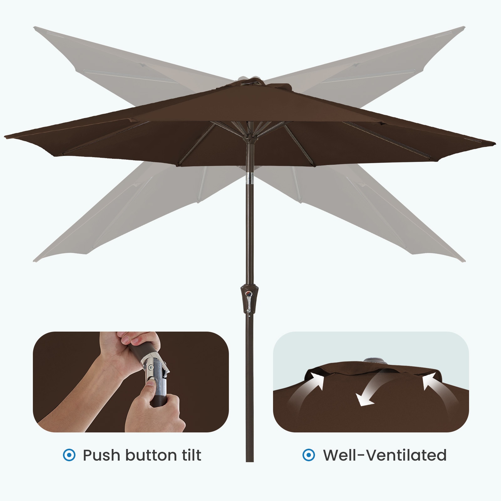 JEAREY JE-QTZZS-6.5X10FT-BL Umbrellas-2 - View #5