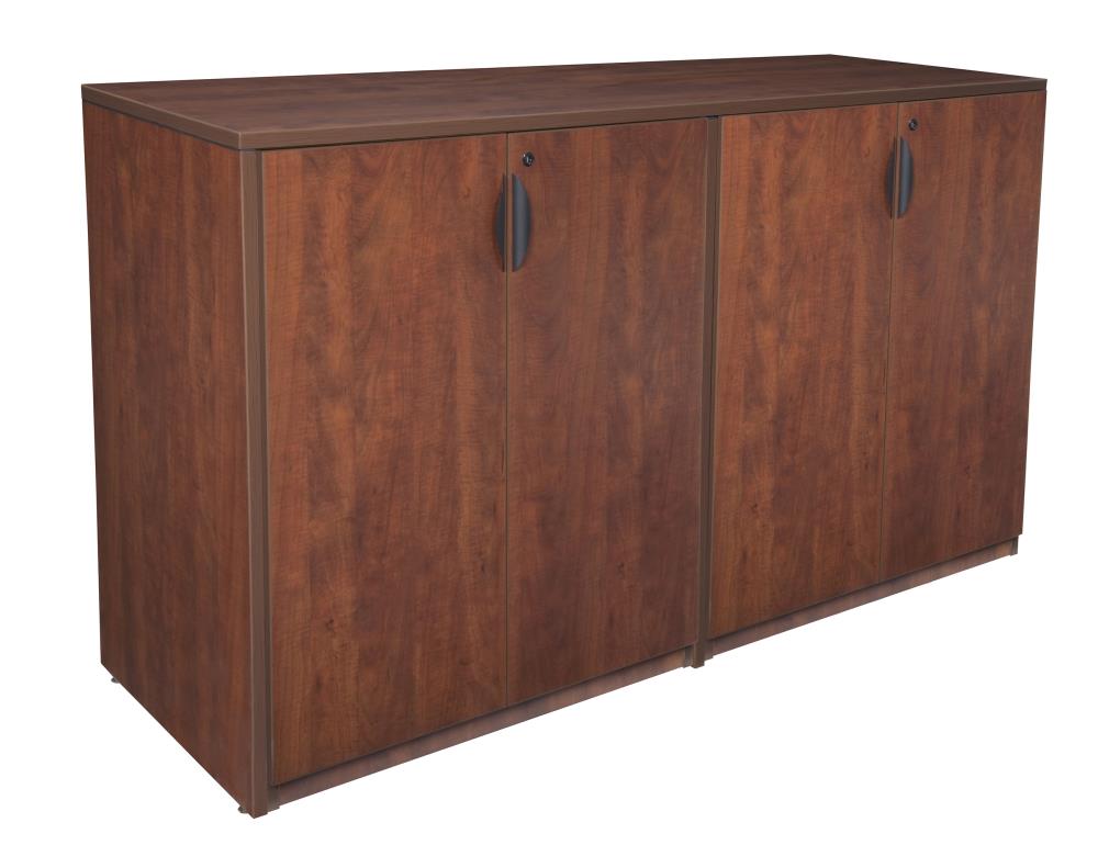 Locking Counter Height Storage Cabinet