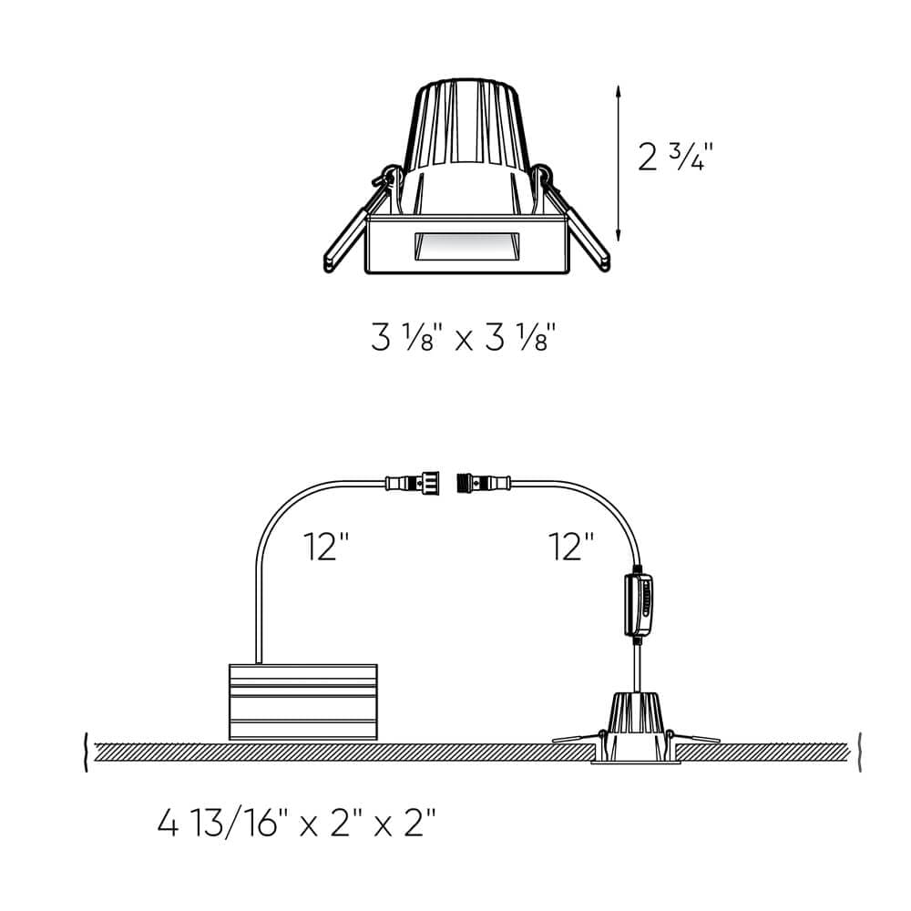 DALS Lighting RGR2SQ-CC-BK Led-Retrofit-Downlight - View #4